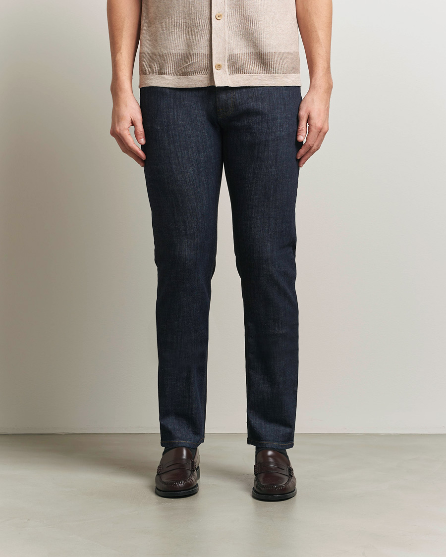 Herr | Byxor | Brioni | 5-Pocket Denim Dark Blue Wash