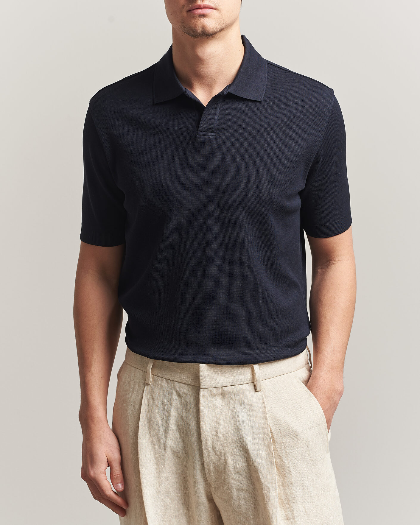 Herr | Pikéer | Altea | Jersey Piquet Polo Navy