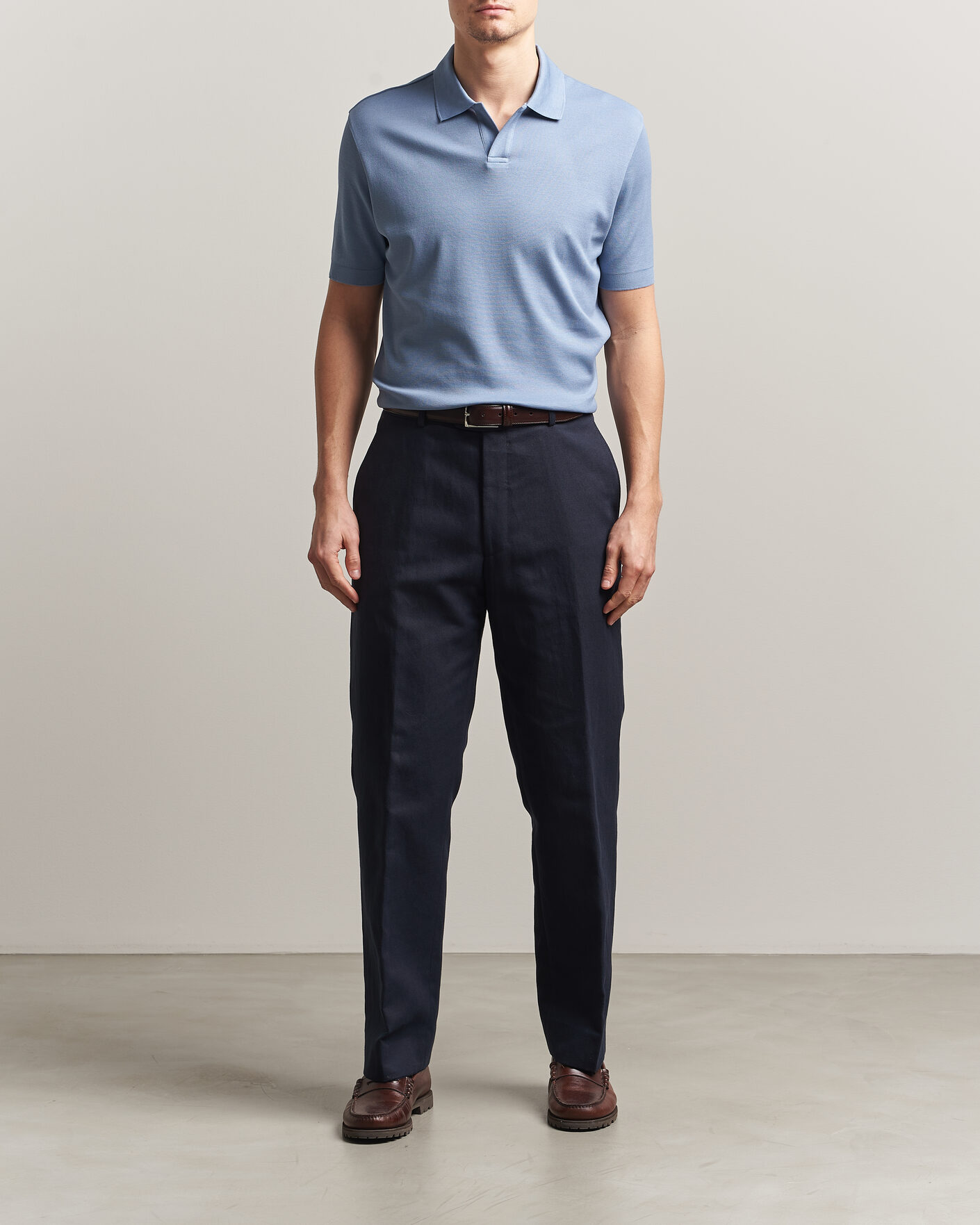 Herr | Pikéer | Altea | Jersey Piquet Polo Light Blue