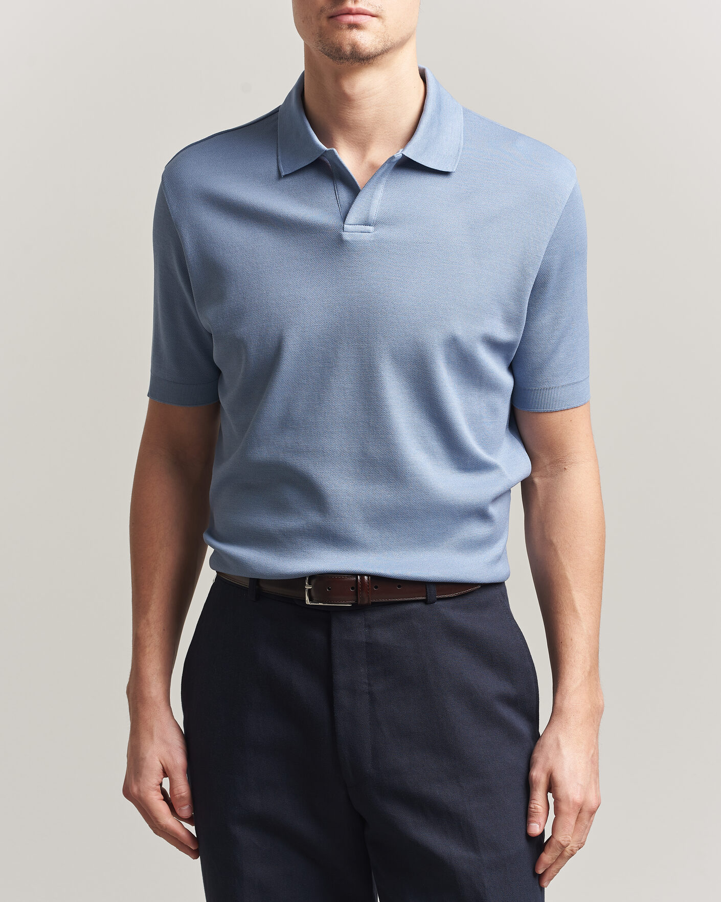 Herr | Pikéer | Altea | Jersey Piquet Polo Light Blue