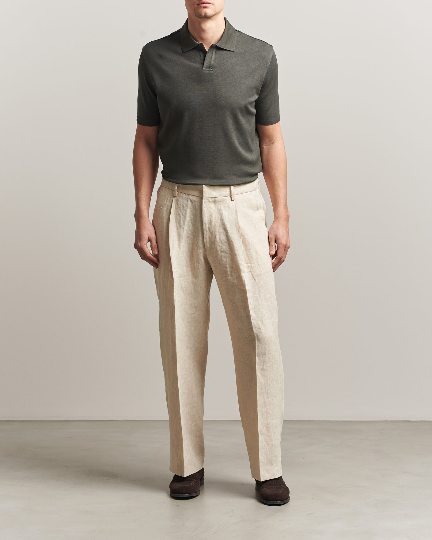 Herr | Pikéer | Altea | Jersey Piquet Polo Dark Green