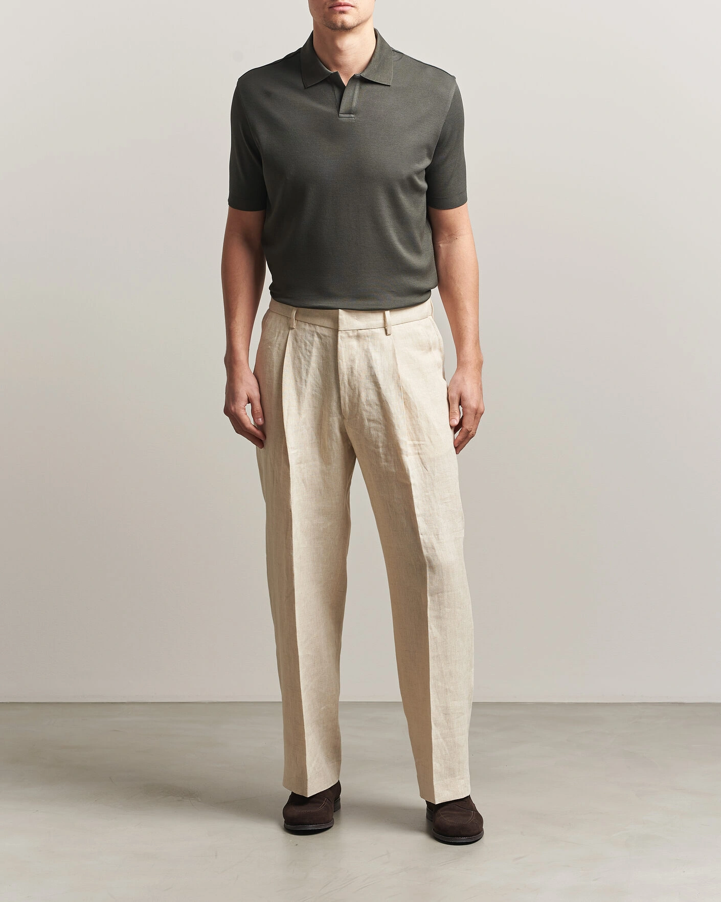 Herr | Pikéer | Altea | Jersey Piquet Polo Dark Green