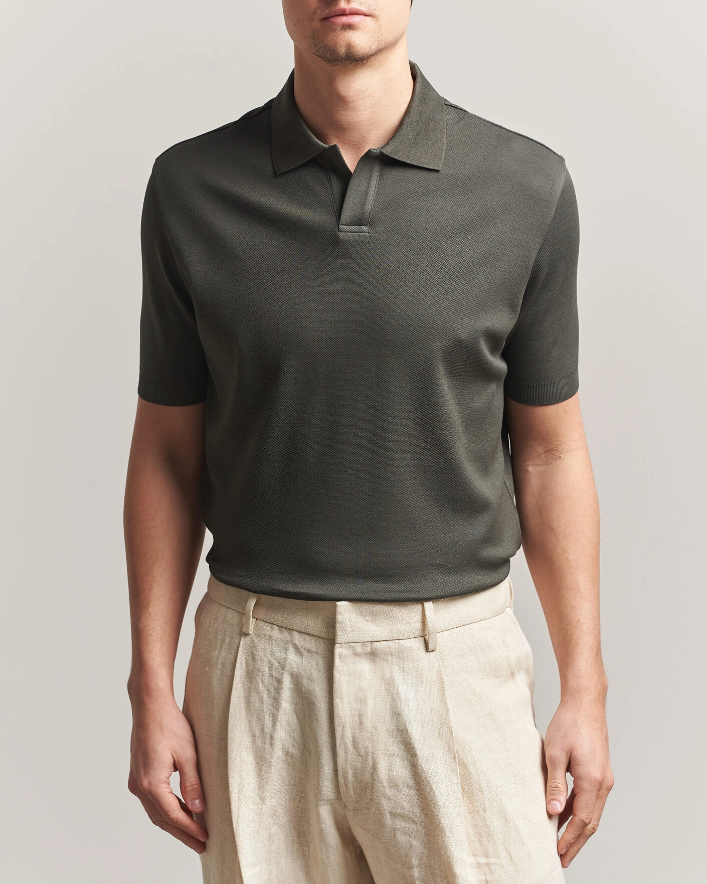 Herr | Pikéer | Altea | Jersey Piquet Polo Dark Green