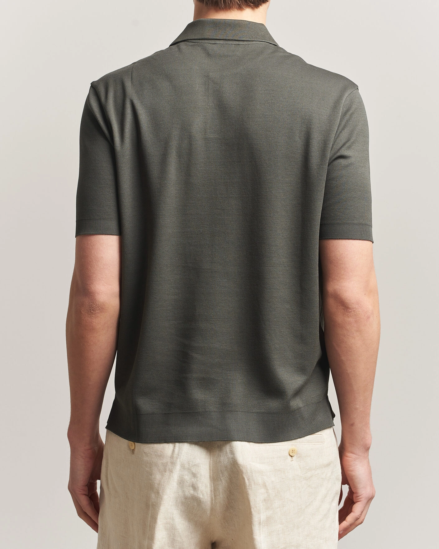 Herr | Pikéer | Altea | Jersey Piquet Polo Dark Green