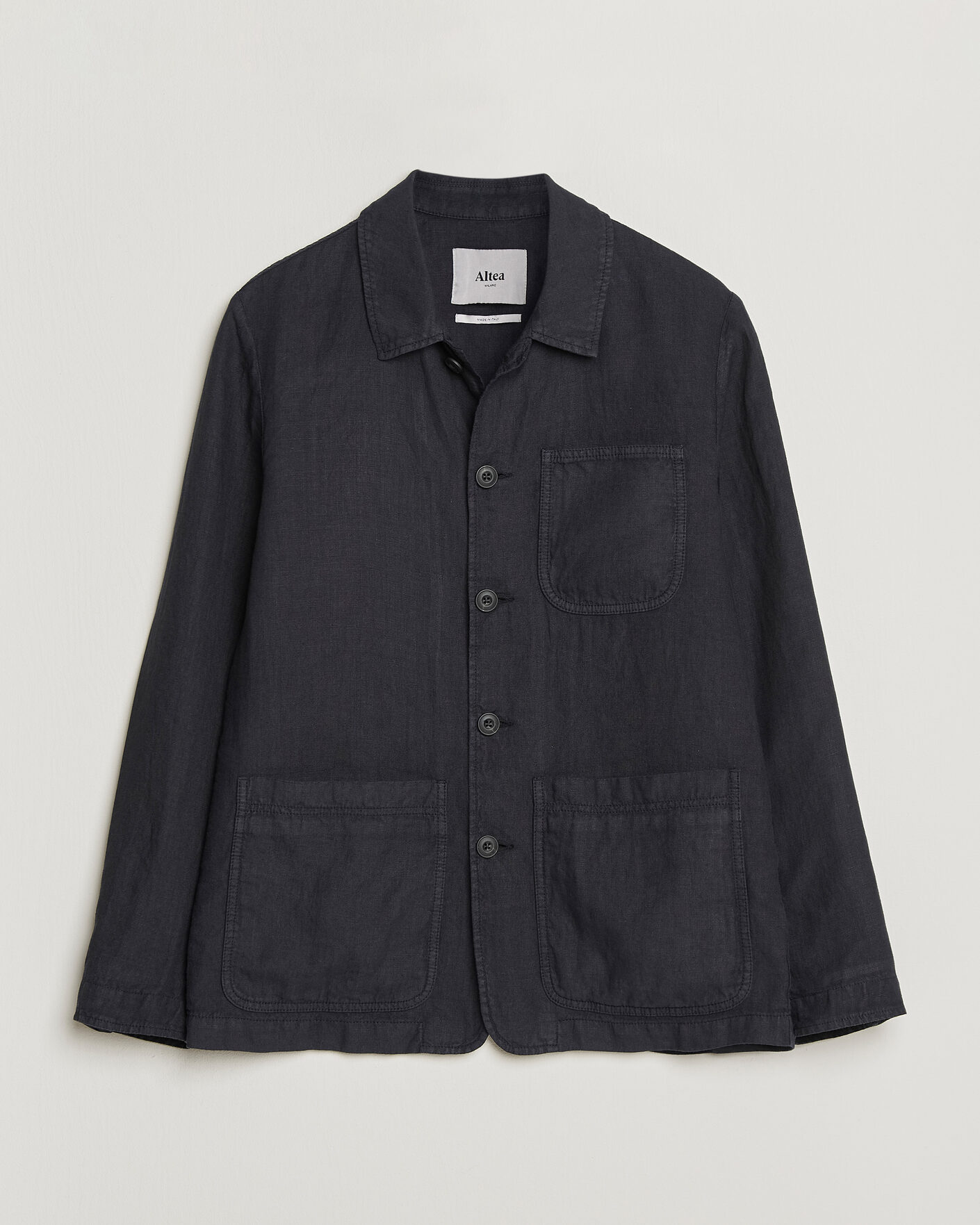 Herr | Jackor | Altea | Linen Chore Jacket Navy