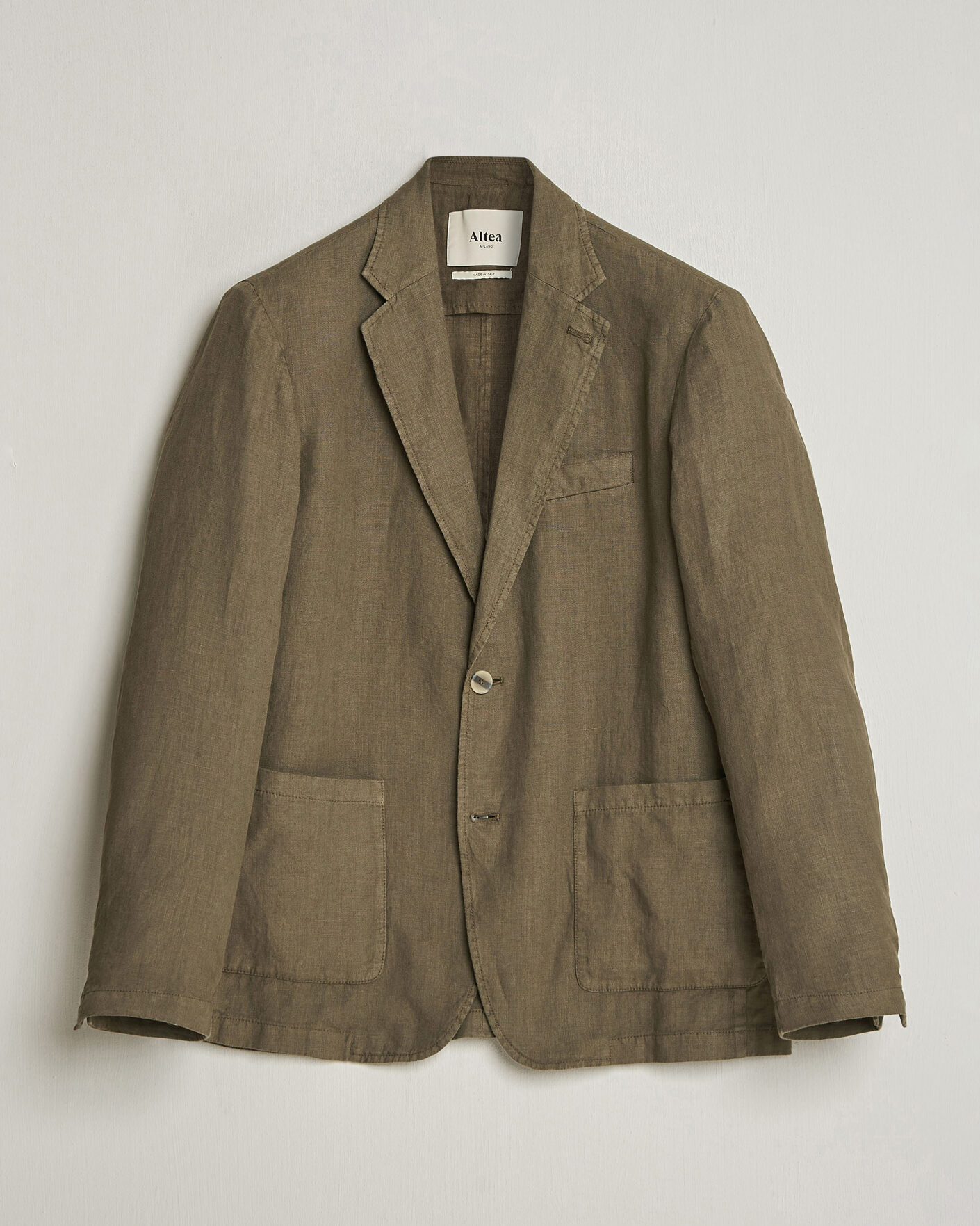 Herr | Kavajer | Altea | Linen Blazer Military