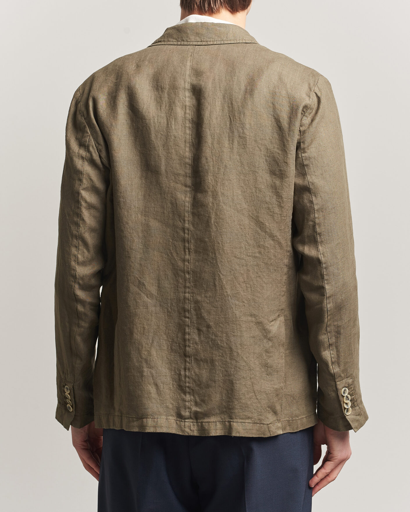Herr | Kavajer | Altea | Linen Blazer Military