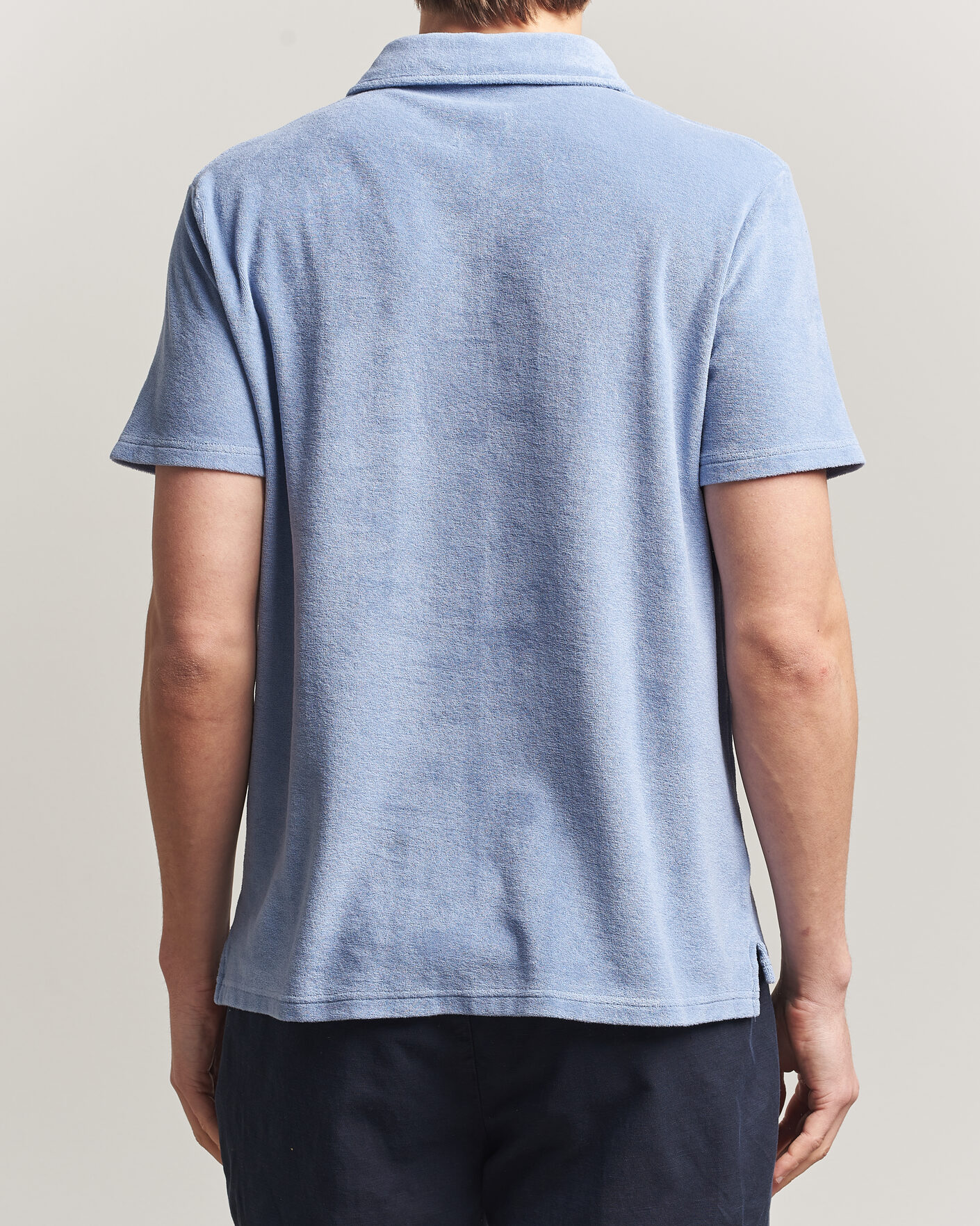 Herr | Pikéer | Altea | Terry Cotton Polo Light Blue