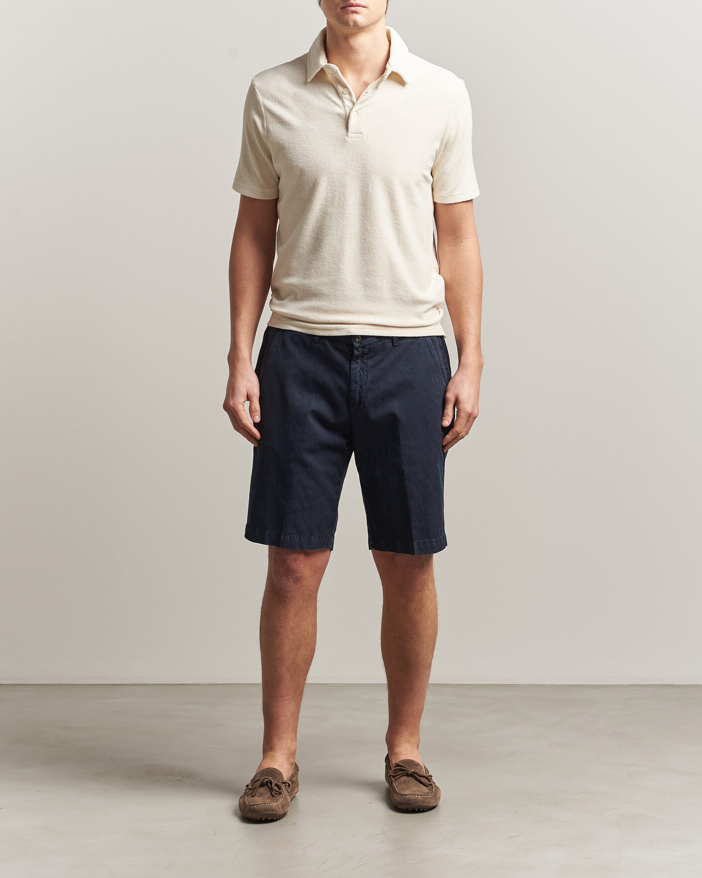 Herr | Pikéer | Altea | Terry Cotton Polo Off White