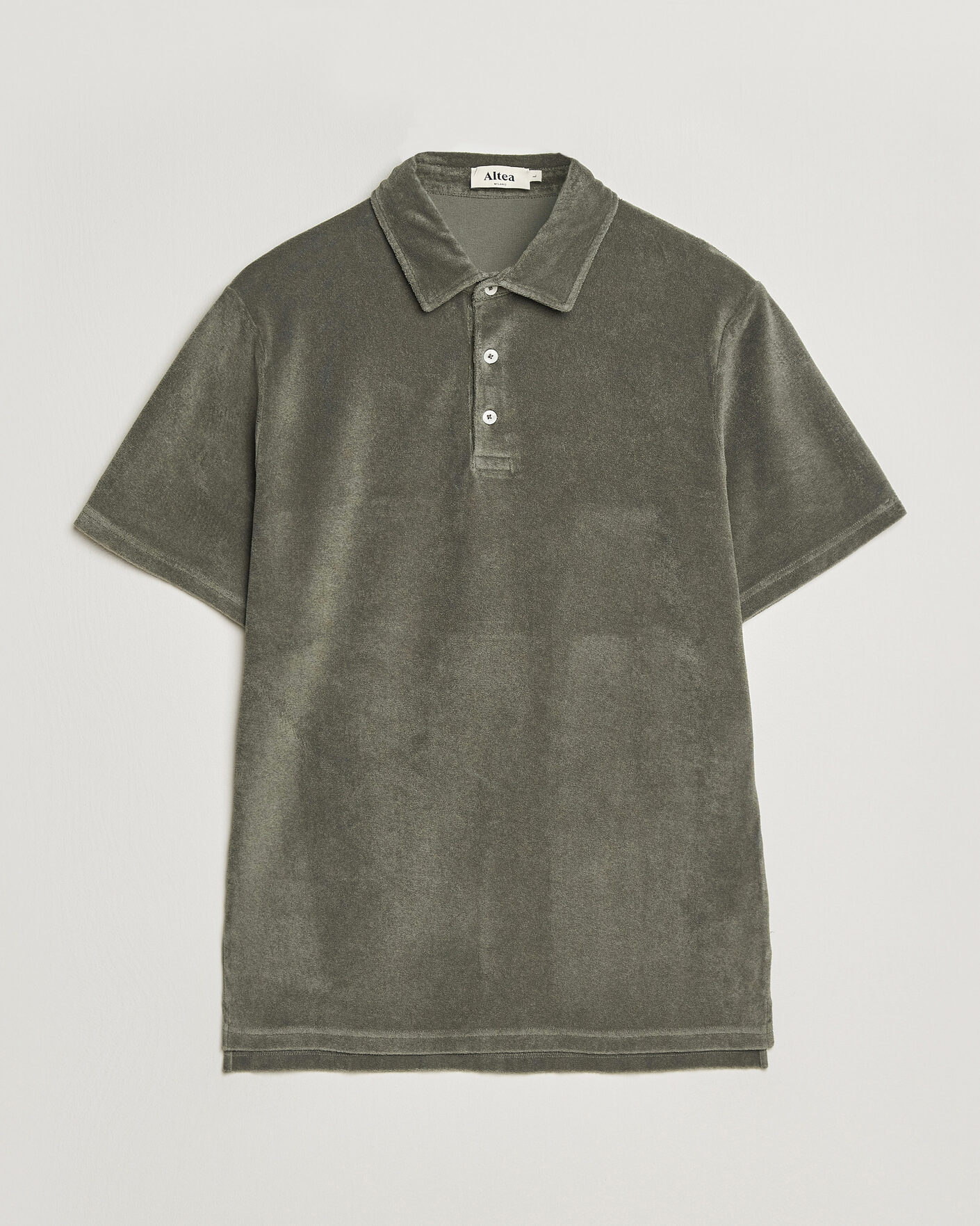 Herr | Pikéer | Altea | Terry Cotton Polo Olive