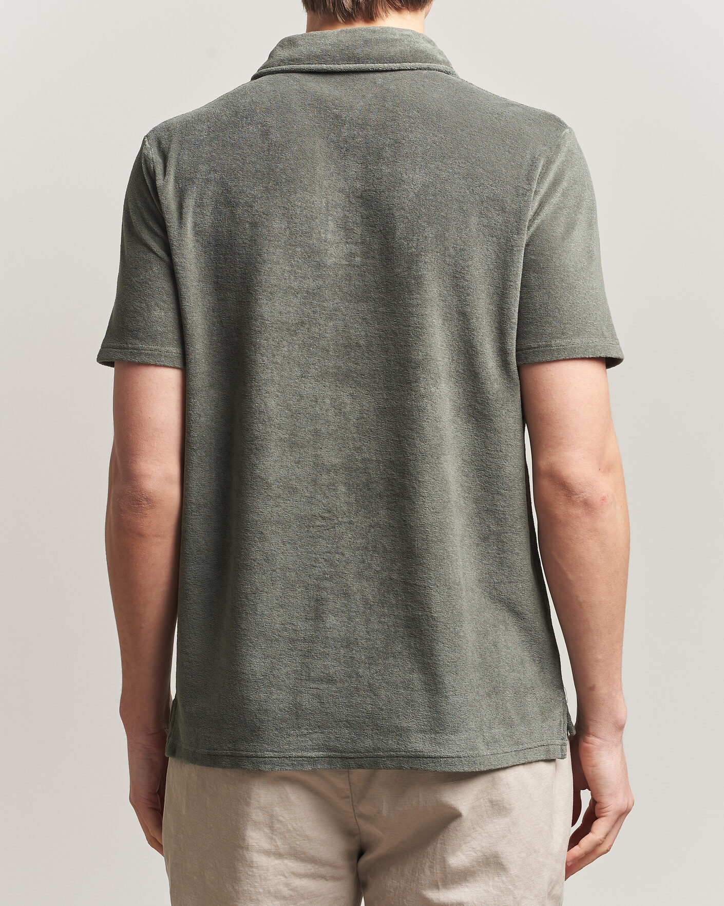 Herr | Pikéer | Altea | Terry Cotton Polo Olive