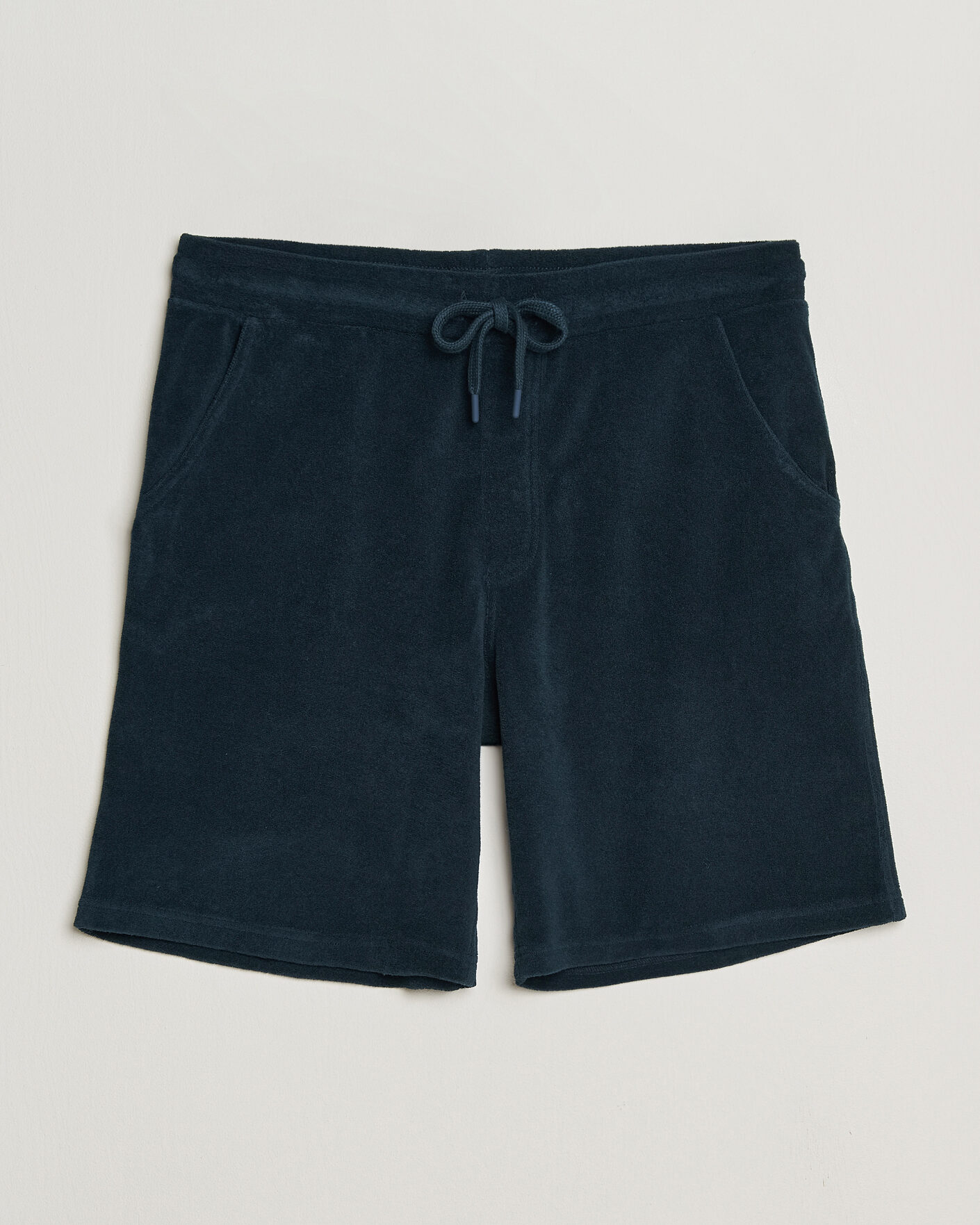 Herr | Shorts | Altea | Terry Drawstring Shorts Navy