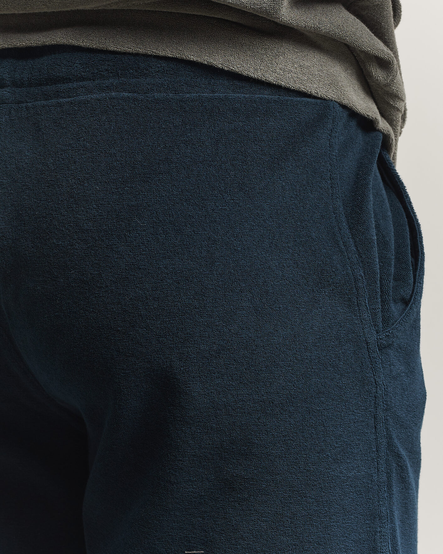 Herr | Shorts | Altea | Terry Drawstring Shorts Navy