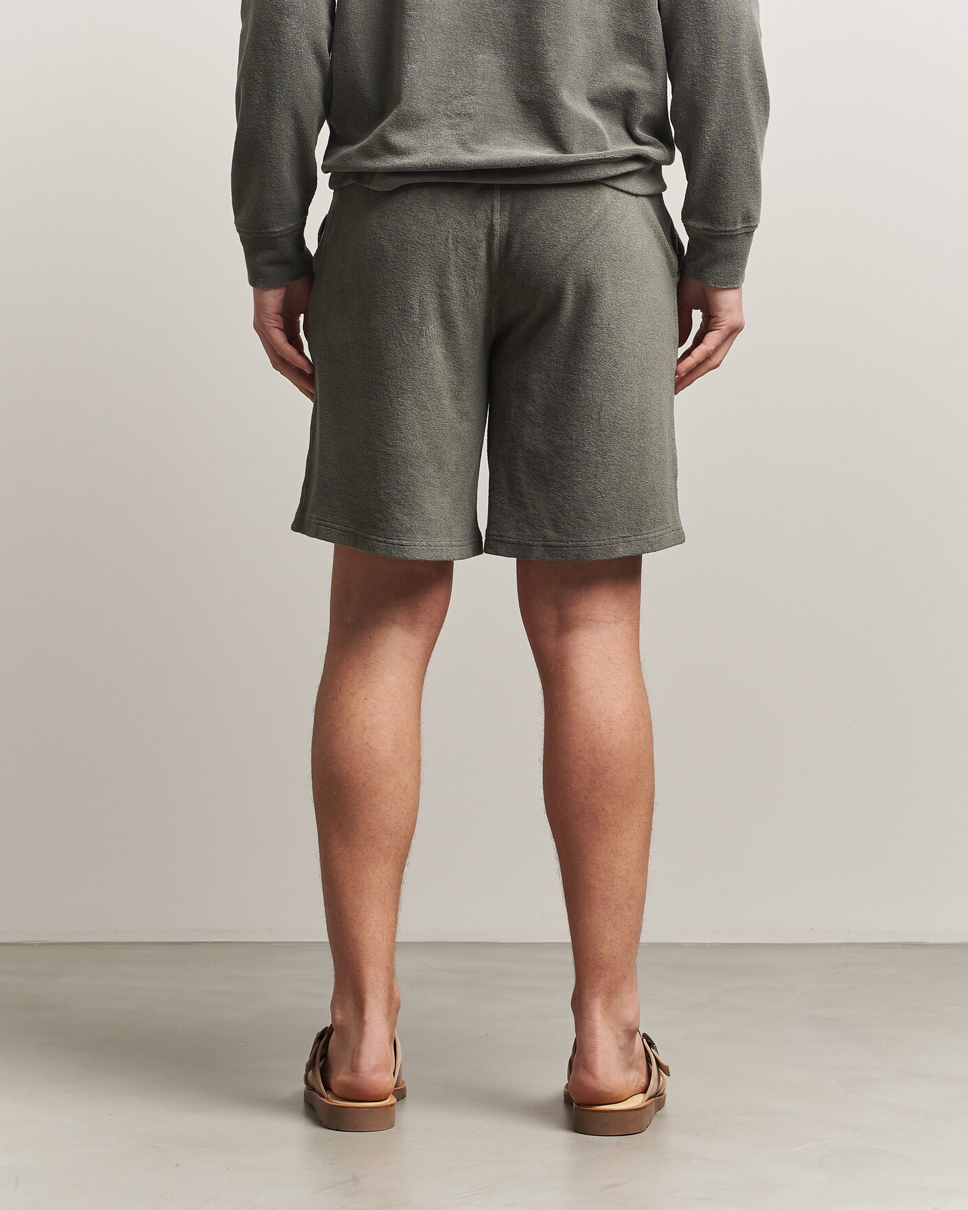 Herr | Shorts | Altea | Terry Drawstring Shorts Olive