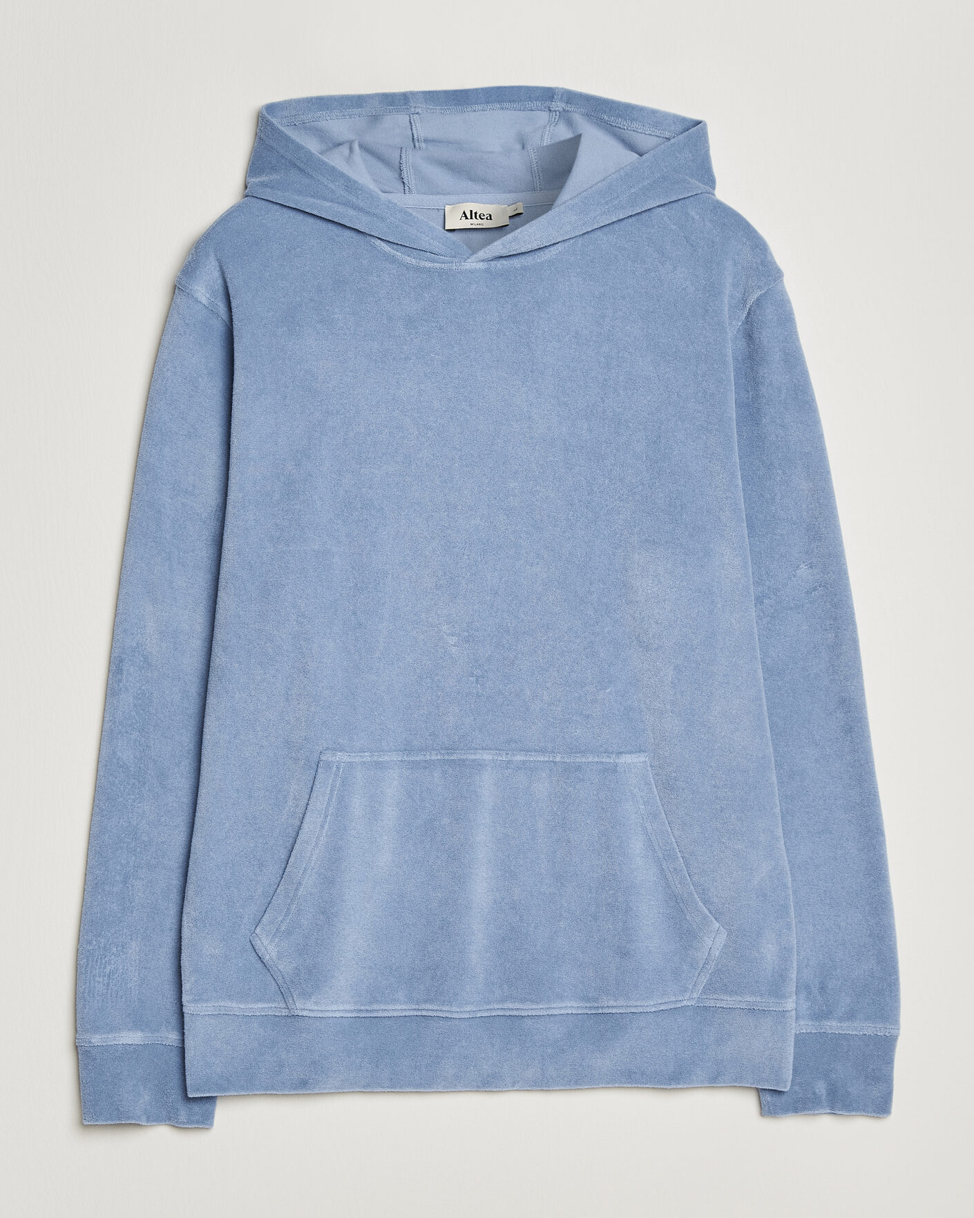 Herr | Tröjor | Altea | Terry Cotton Hoodie Light Blue