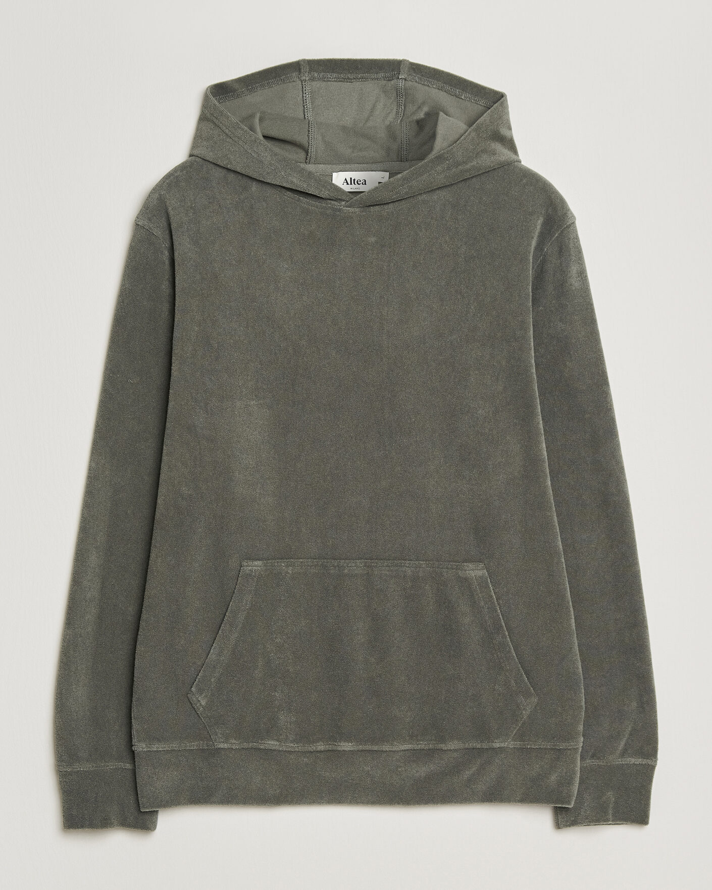 Herr | Tröjor | Altea | Terry Cotton Hoodie Olive
