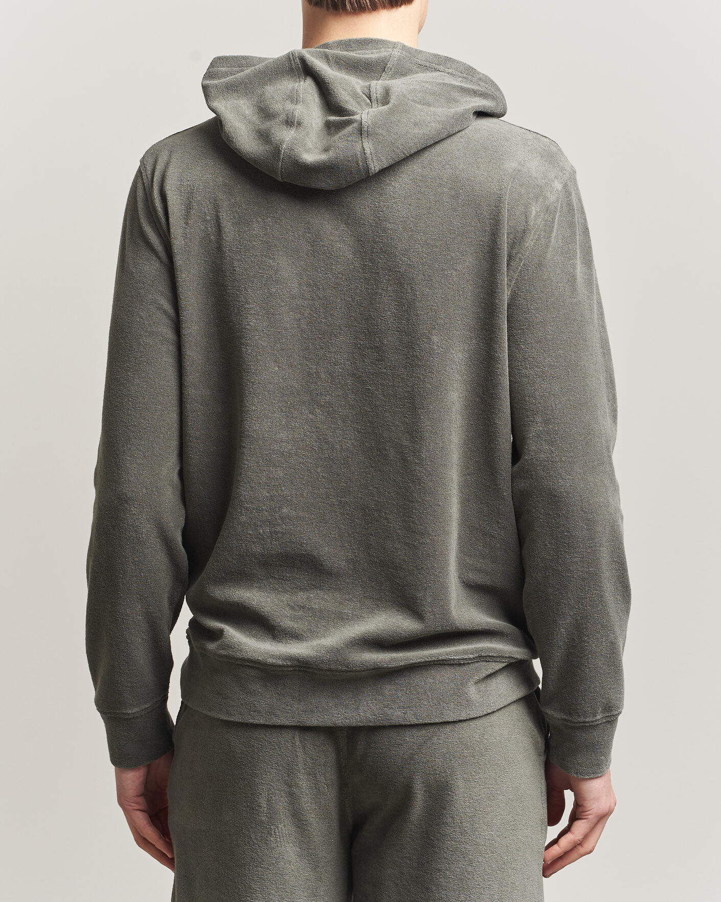 Herr | Tröjor | Altea | Terry Cotton Hoodie Olive