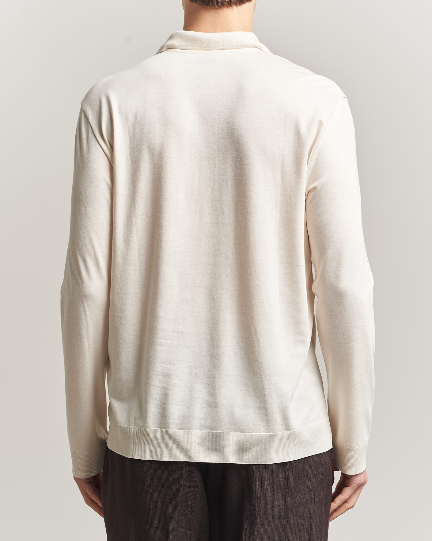 Herr | Skjortor | Altea | Jersey Knit Shirt Off White
