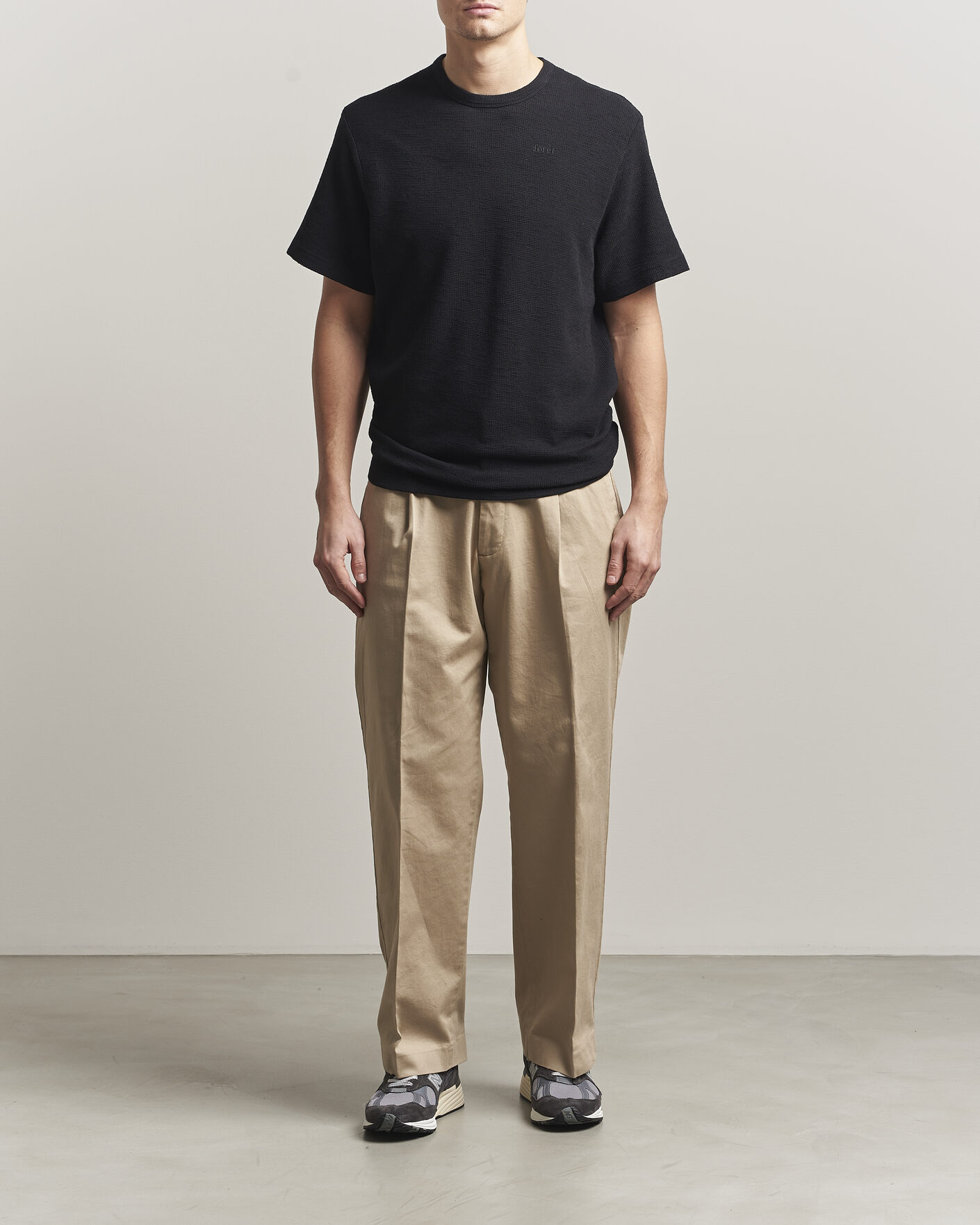 Herr | T-Shirts | Forét | Fir Structured T-Shirt Black