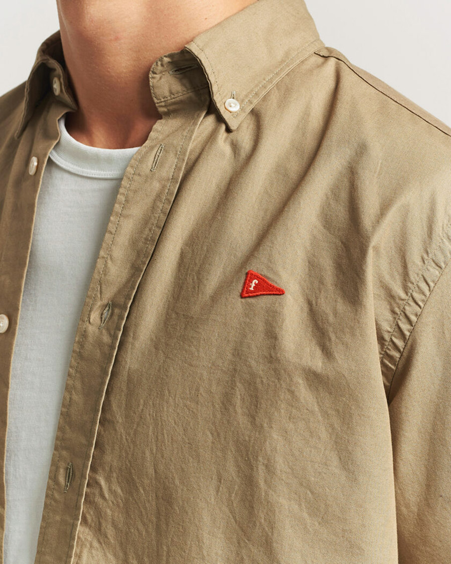 Herr | Skjortor | Forét | Flag Regular Fit Oxford Shirt Khaki