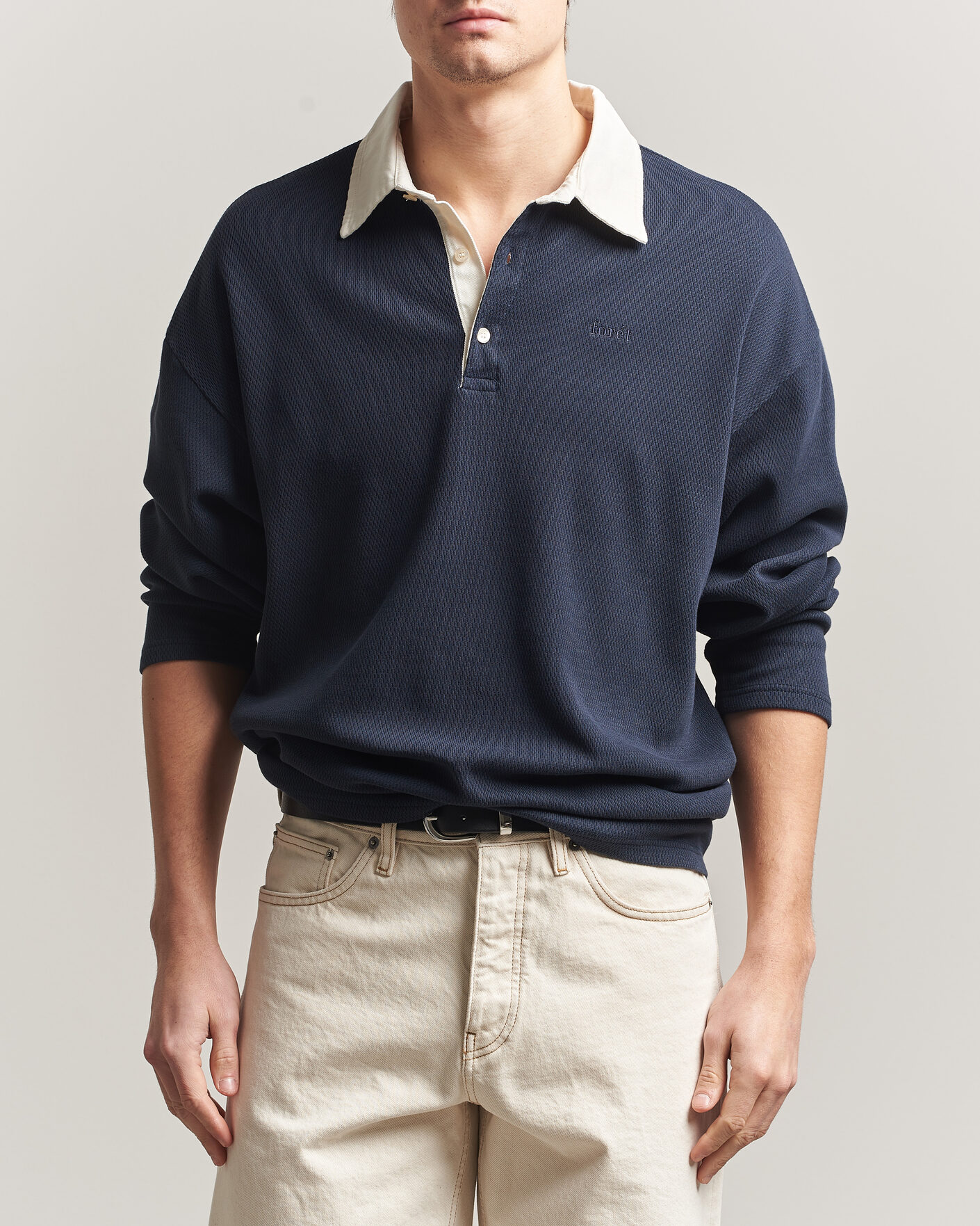 Herr | Tröjor | Forét | Match Rugby Structured Sweatshirt Navy