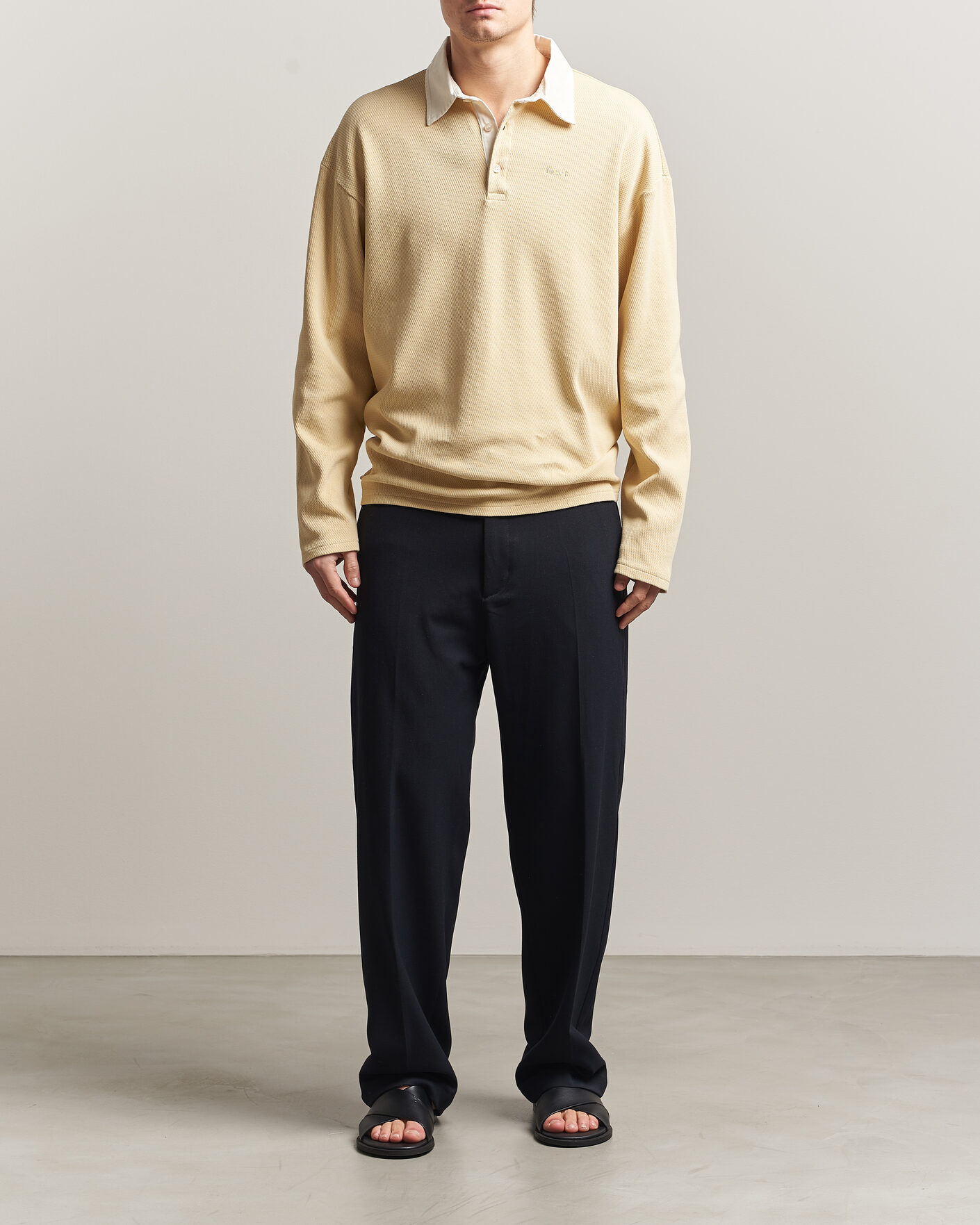 Herr | Tröjor | Forét | Match Rugby Structured Sweatshirt Vintage Yellow