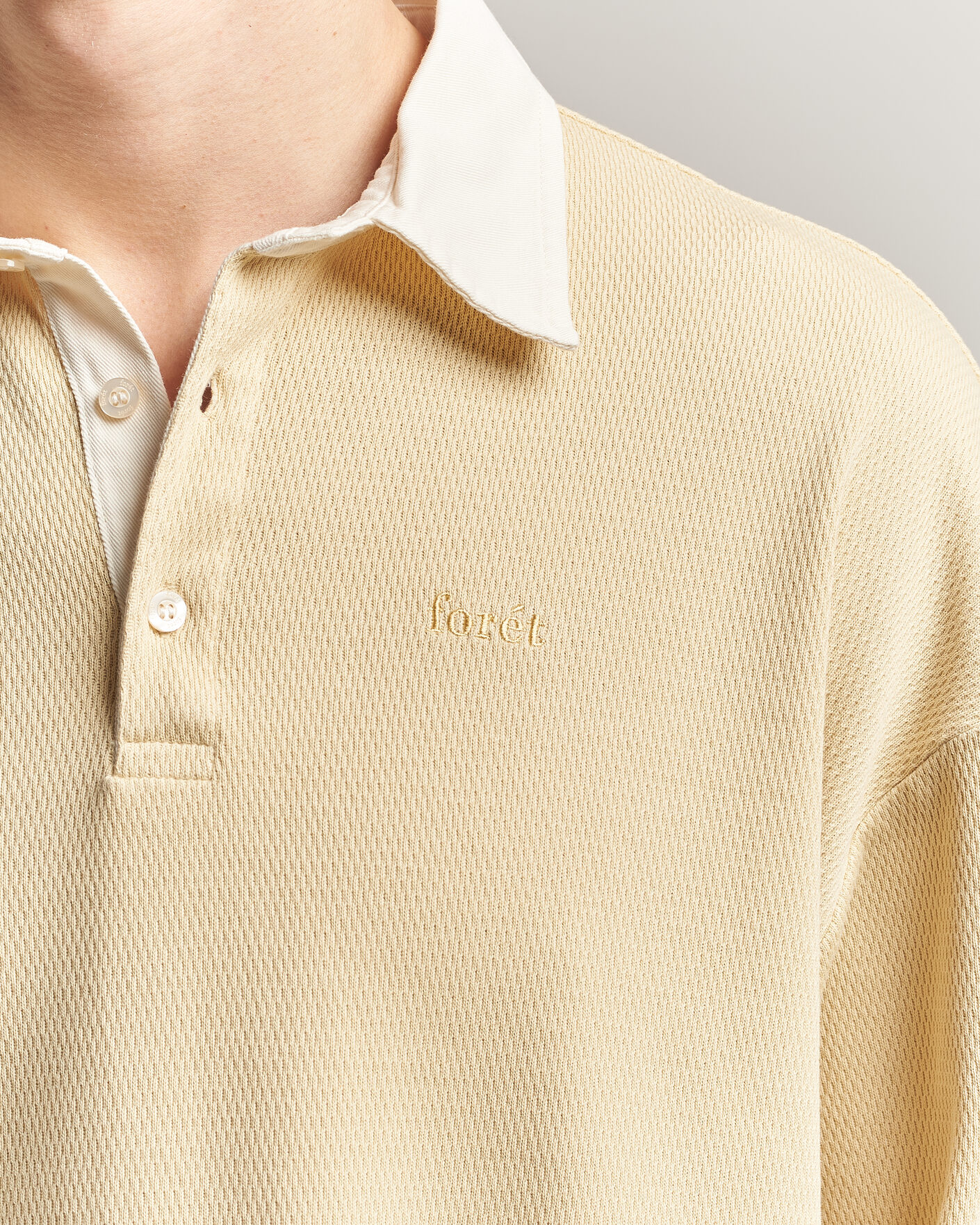 Herr | Tröjor | Forét | Match Rugby Structured Sweatshirt Vintage Yellow