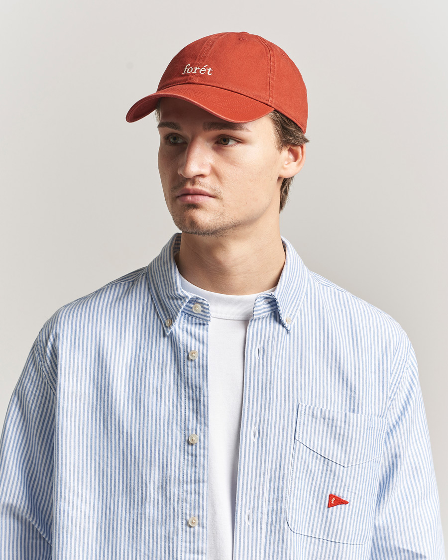 Herr | Hattar & kepsar | Forét | Hawk Washed Cap Red
