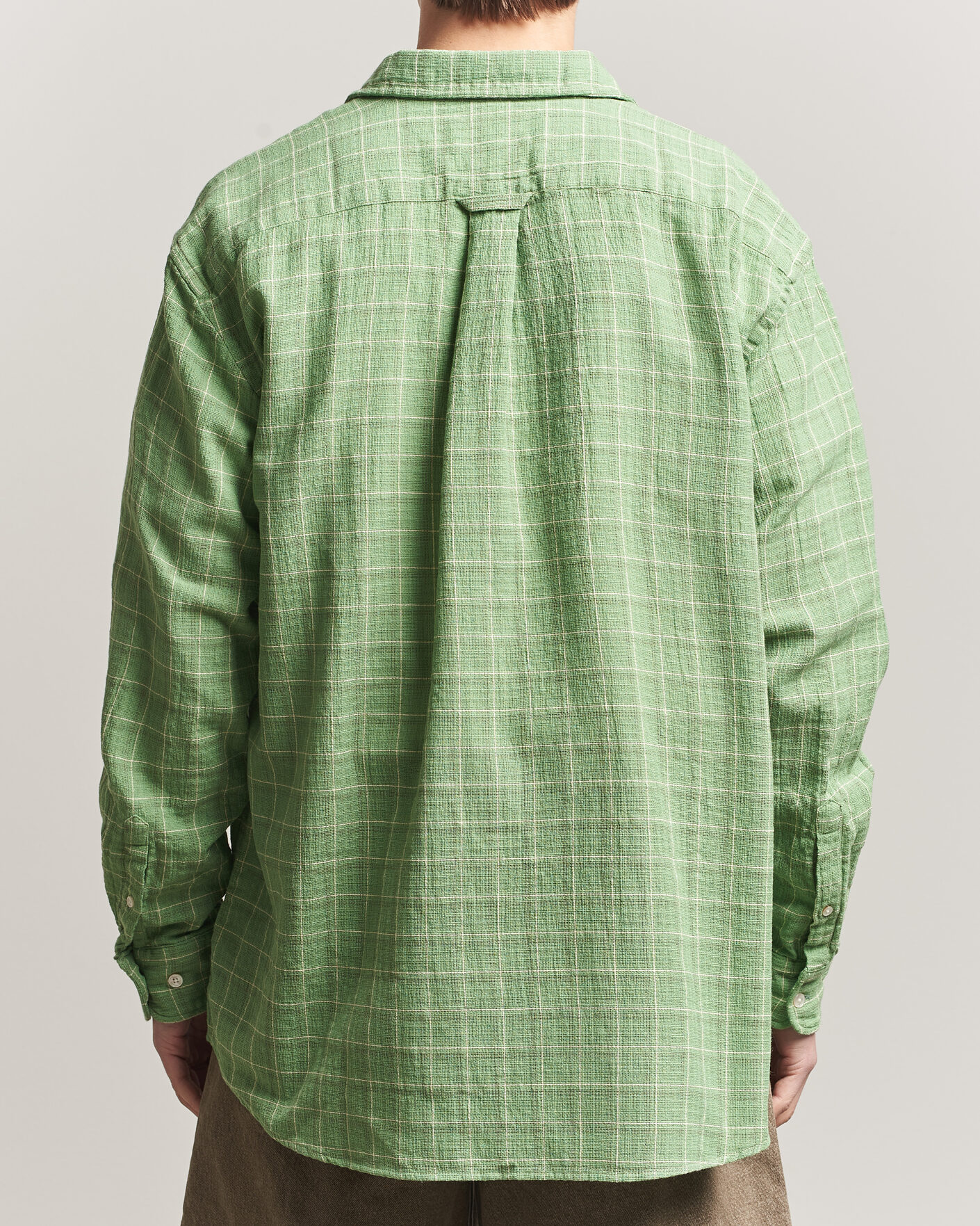 Herr | Skjortor | Forét | Scout Relaxed Fit Loose Weave Shirt Vibrant Moss