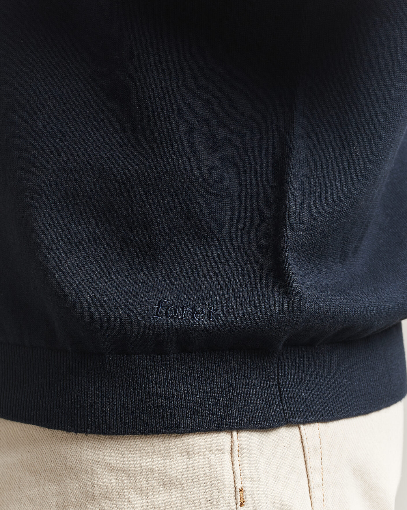 Herr | Pikéer | Forét | Sea Cotton/Linen Polo Navy