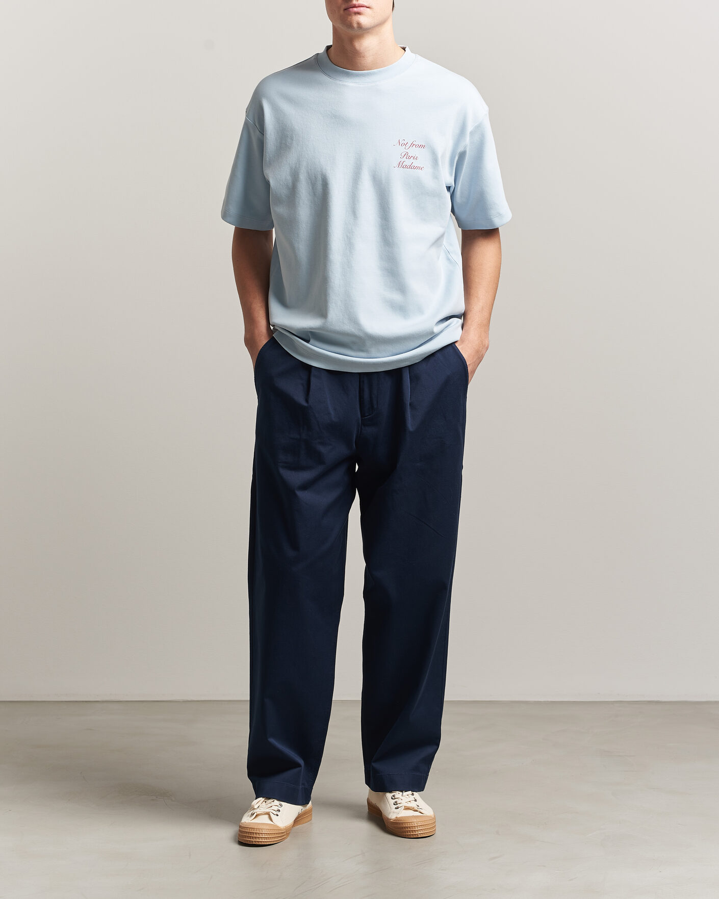 Herr | Byxor | Forét | Writer Relaxed Fit Pants Navy