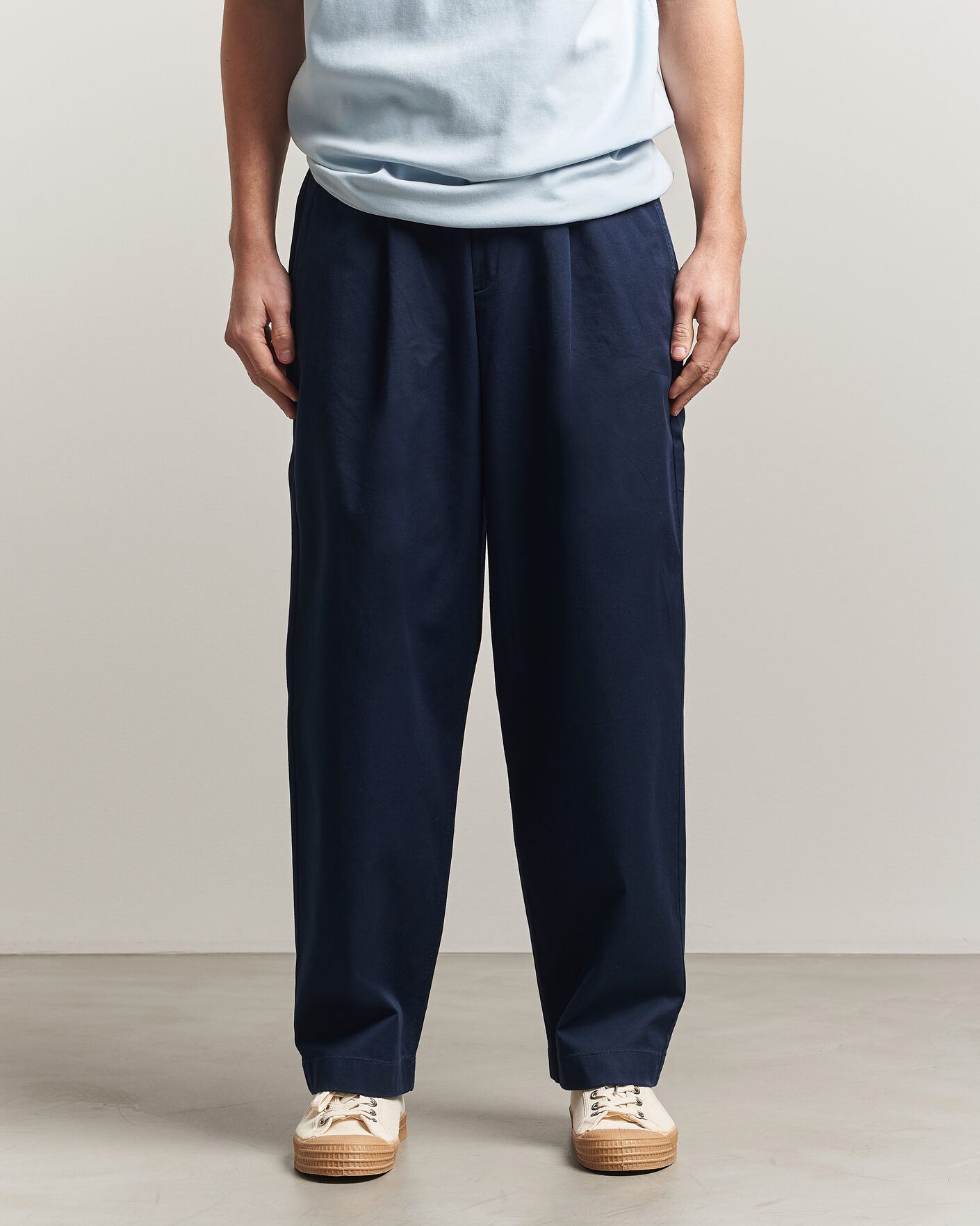 Herr | Byxor | Forét | Writer Relaxed Fit Pants Navy