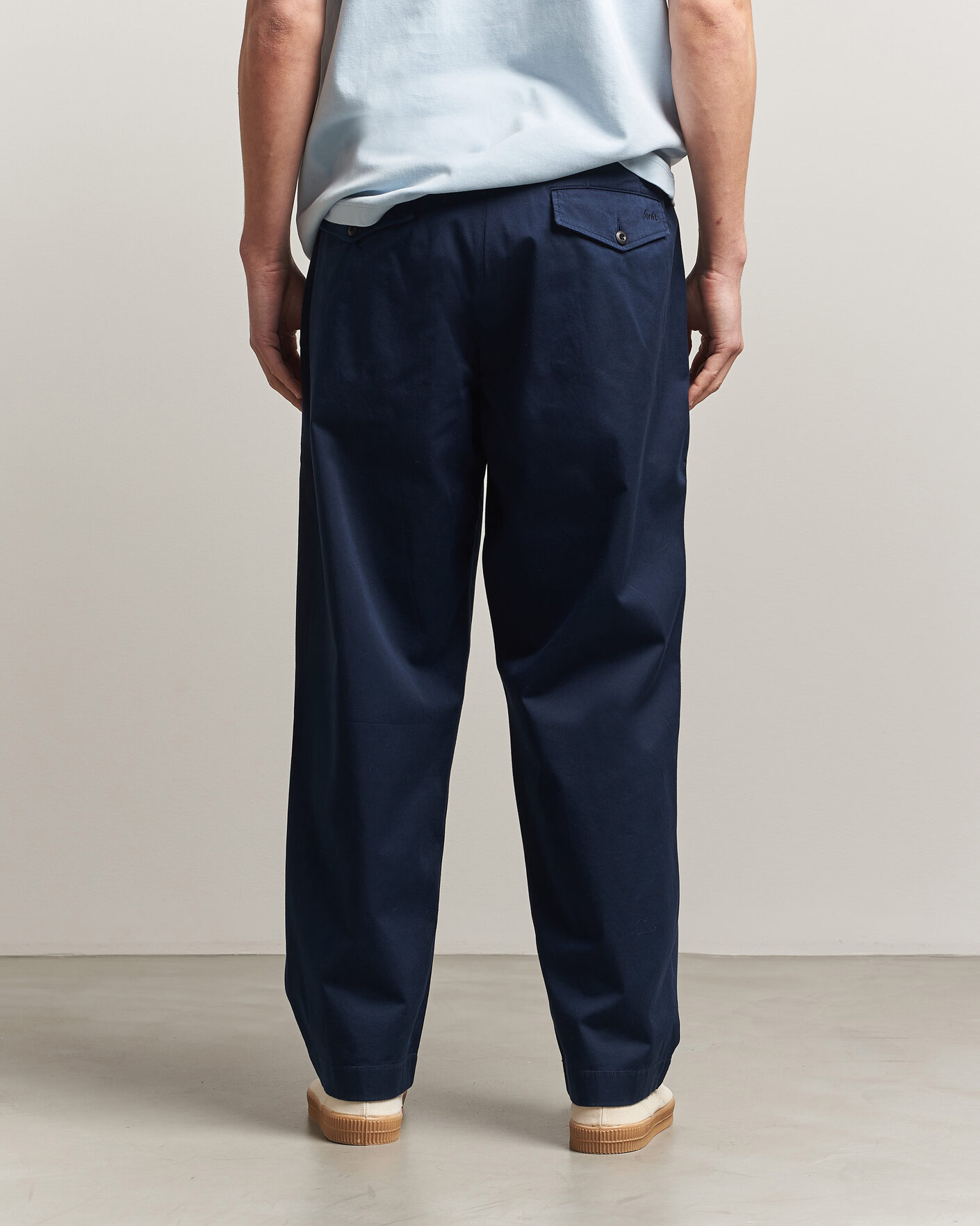Herr | Byxor | Forét | Writer Relaxed Fit Pants Navy