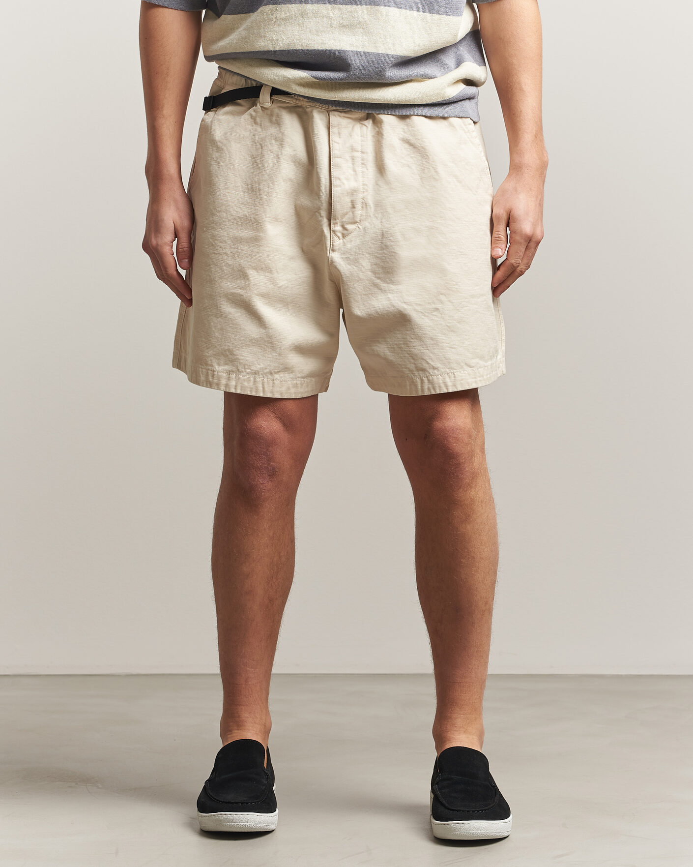 Herr | Shorts | Stone Island | Marina Organic Slub Cotton Shorts Ivory