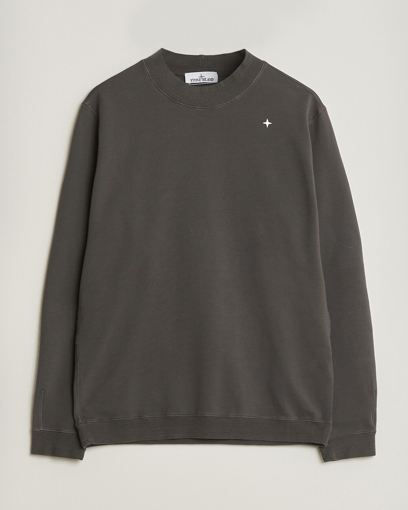 Herr | Tröjor | Stone Island | Stellina Cotton Sweatshirt Charcoal