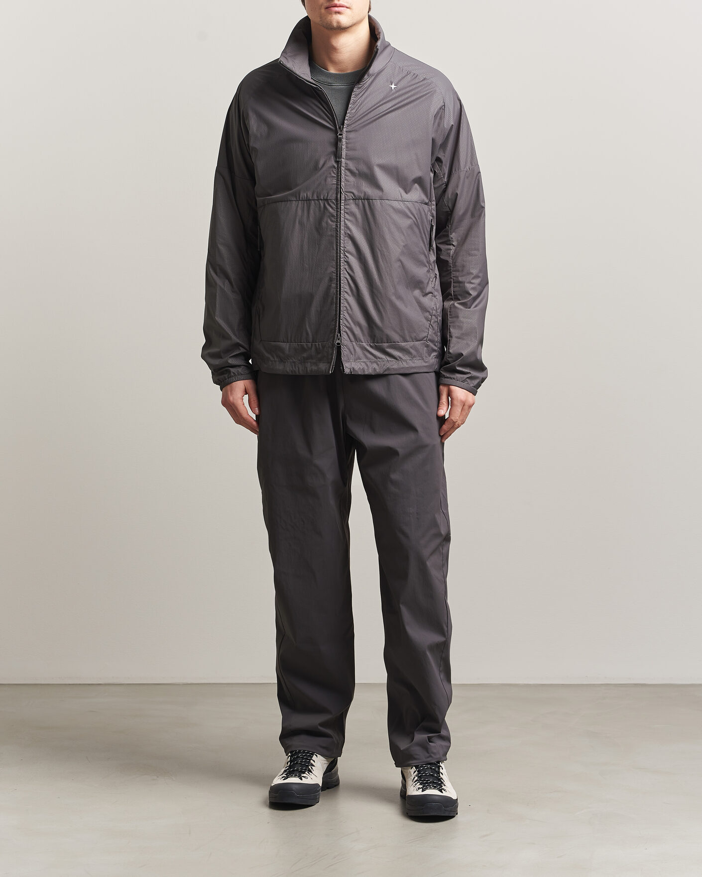 Herr | Jackor | Stone Island | Stellina Nylon Stretch Field Jacket Charcoal