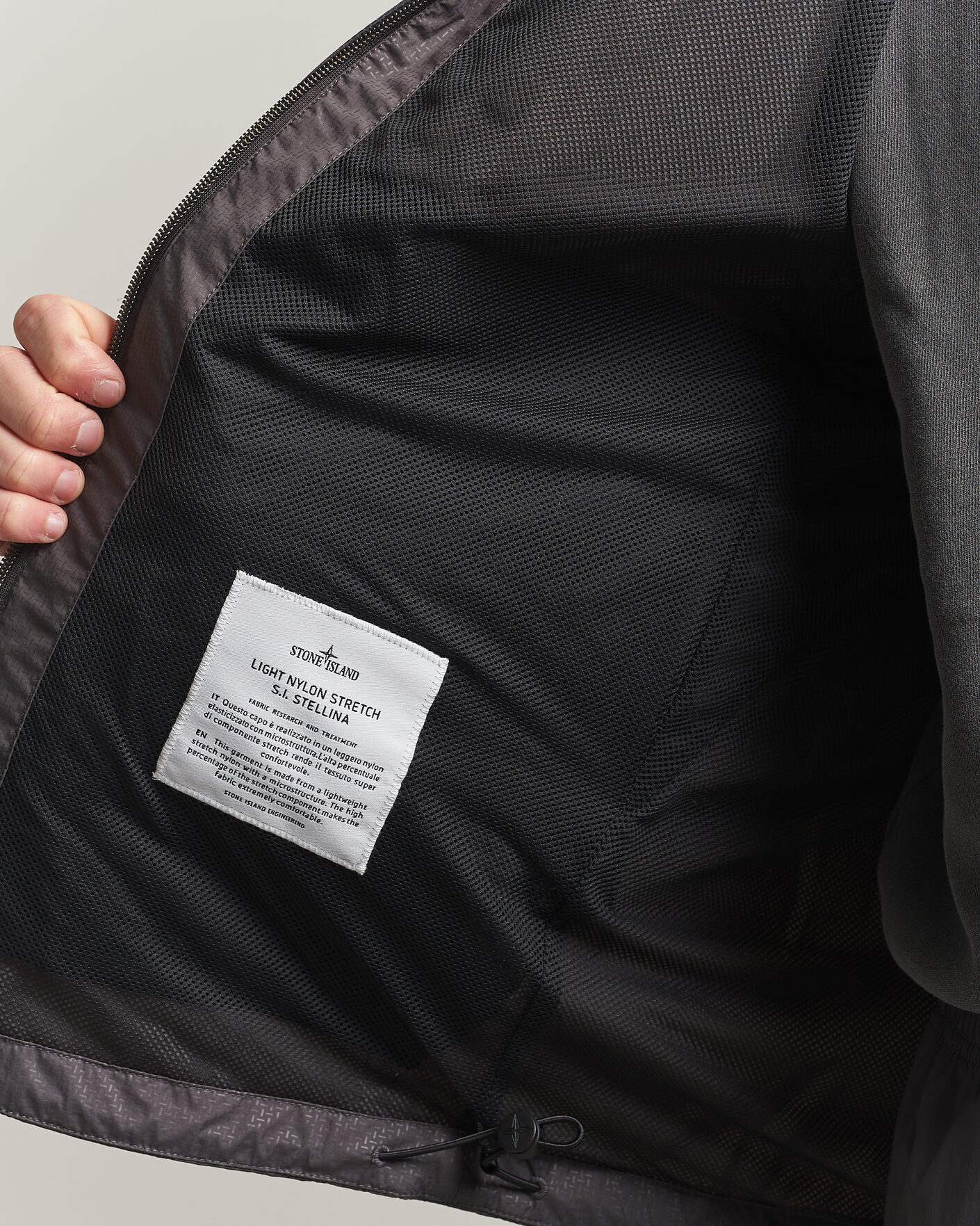 Herr | Jackor | Stone Island | Stellina Nylon Stretch Field Jacket Charcoal