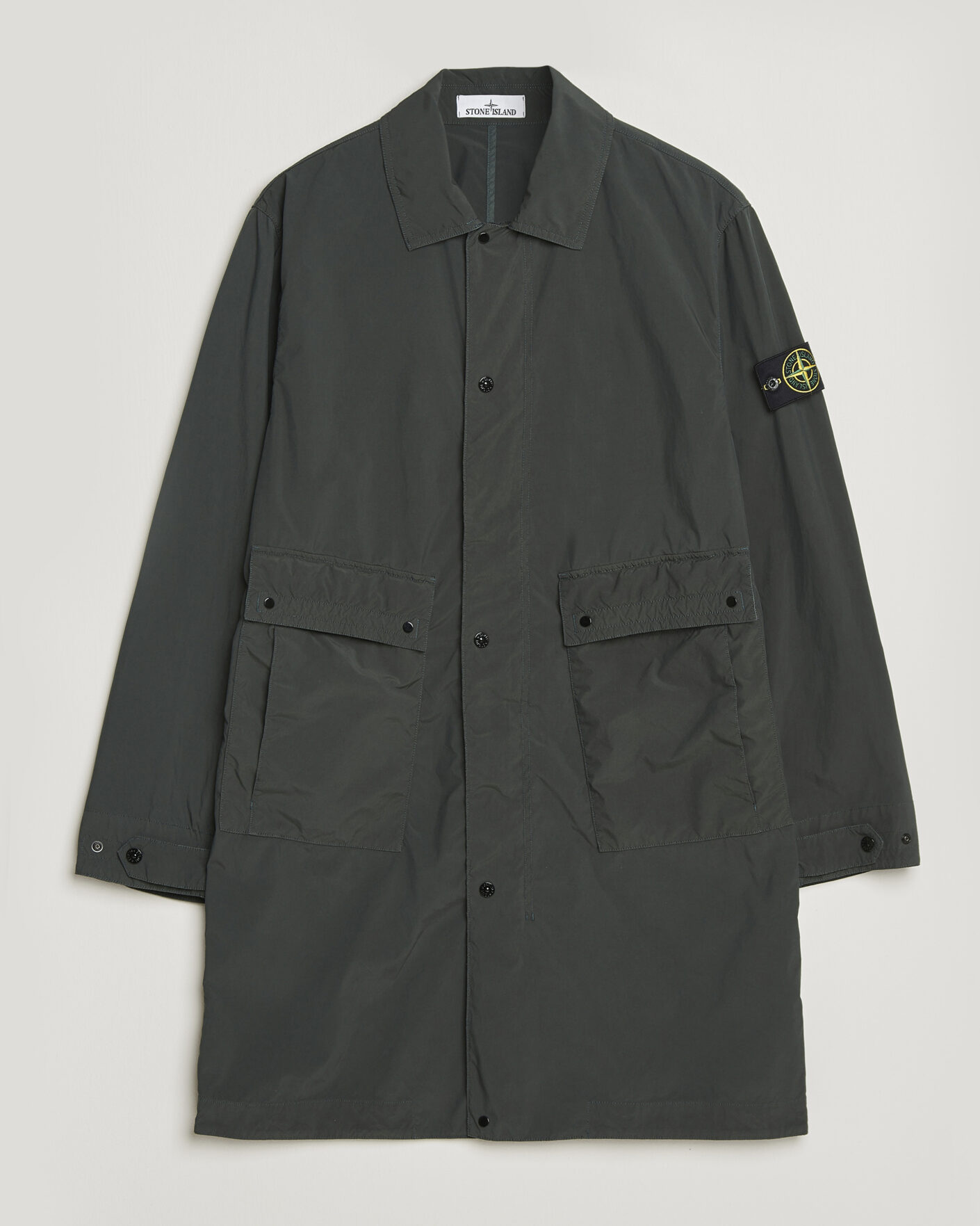 Herr | Jackor | Stone Island | Light Compact Car Coat Charcoal