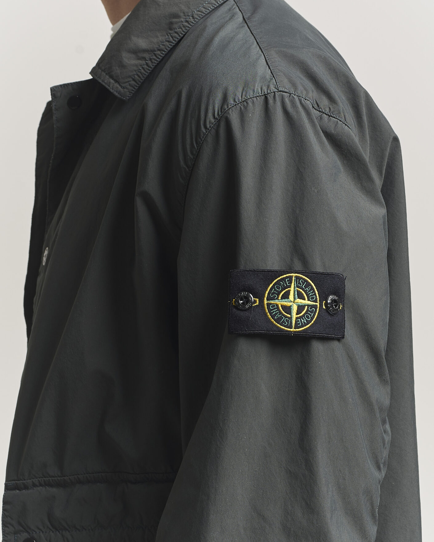 Herr | Jackor | Stone Island | Light Compact Car Coat Charcoal