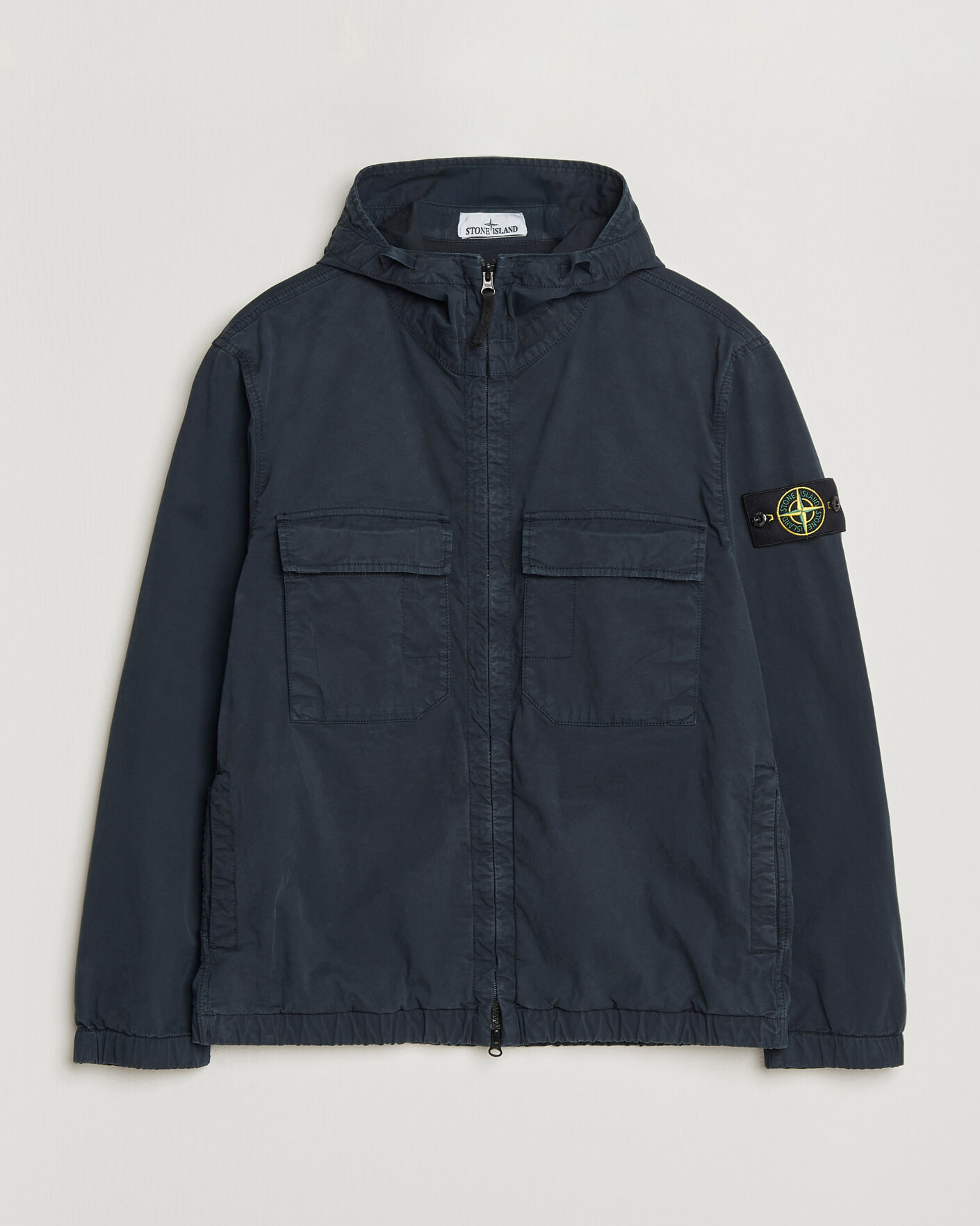 Herr | Jackor | Stone Island | Stretch Cotton Twill Hood Jacket Navy