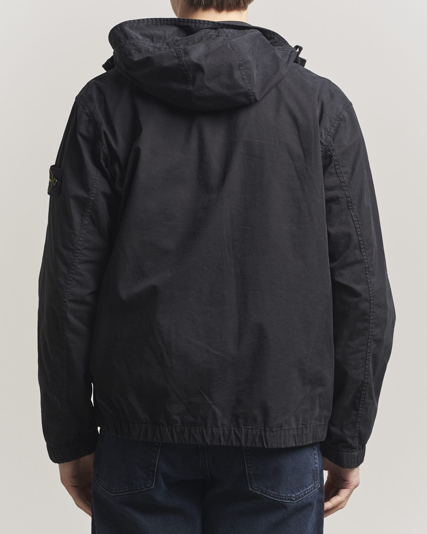 Herr | Jackor | Stone Island | Stretch Cotton Twill Hood Jacket Black