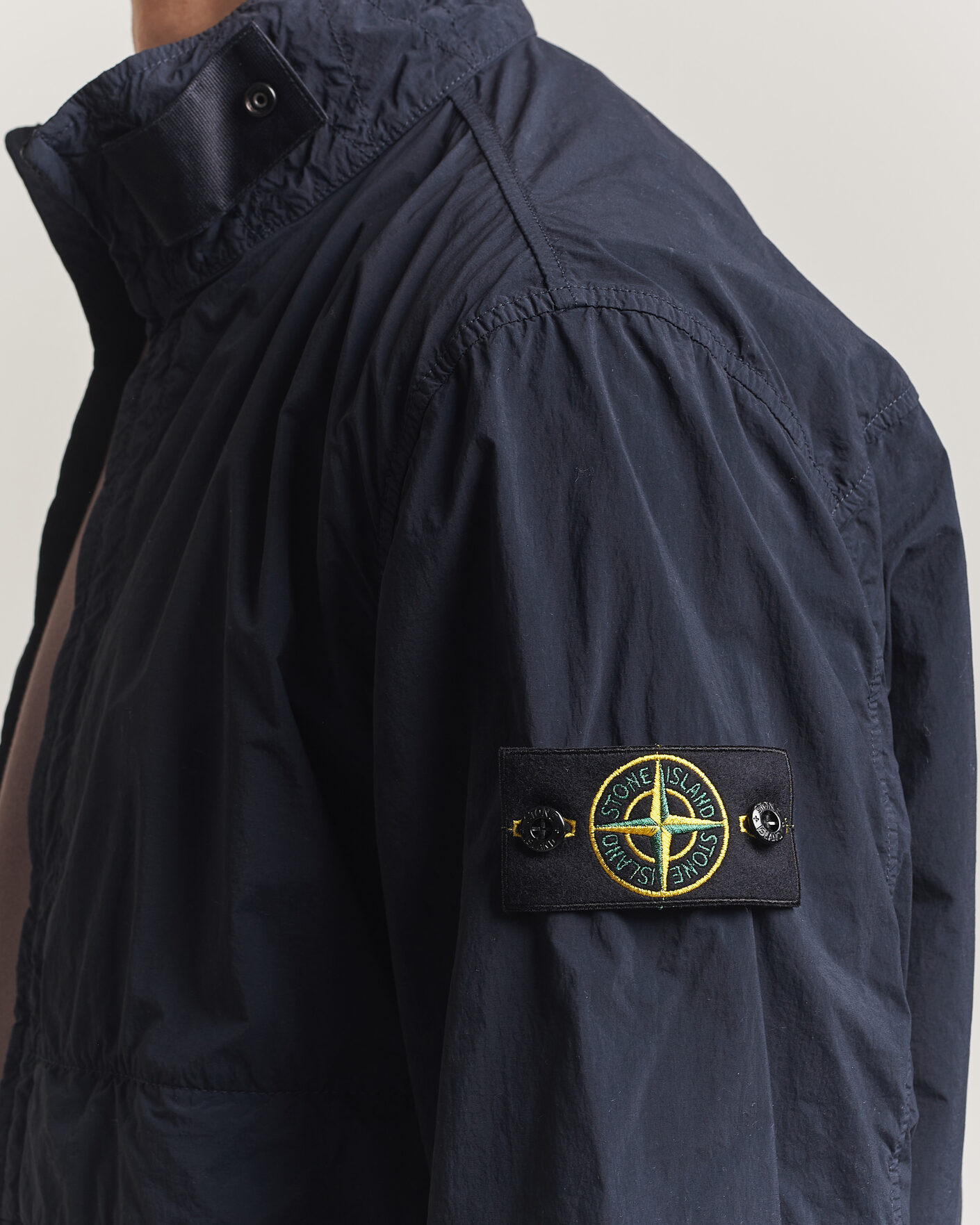 Herr | Jackor | Stone Island | Nylon Smerigliato-TC Stand Collar Jacket Navy
