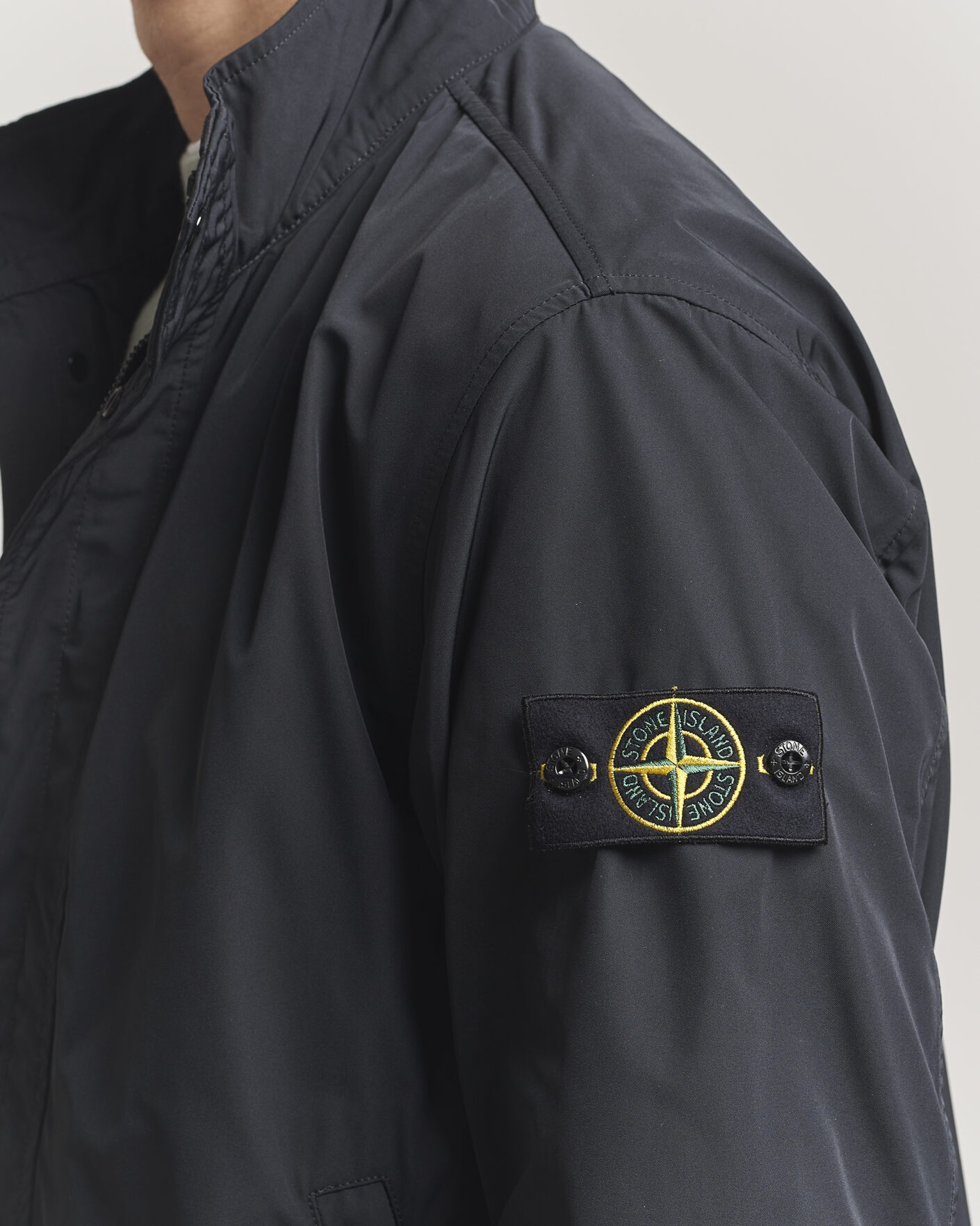 Herr | Jackor | Stone Island | Micro Twill Stand Collar Jacket Black