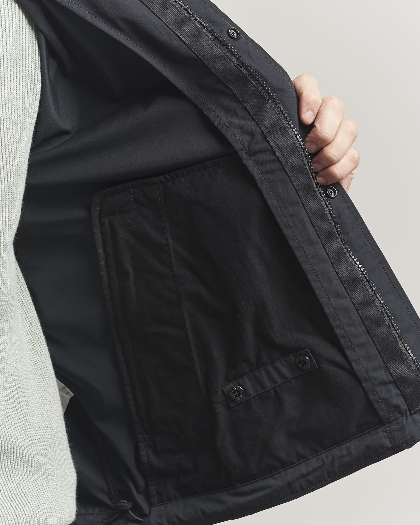 Herr | Jackor | Stone Island | Micro Twill Stand Collar Jacket Black