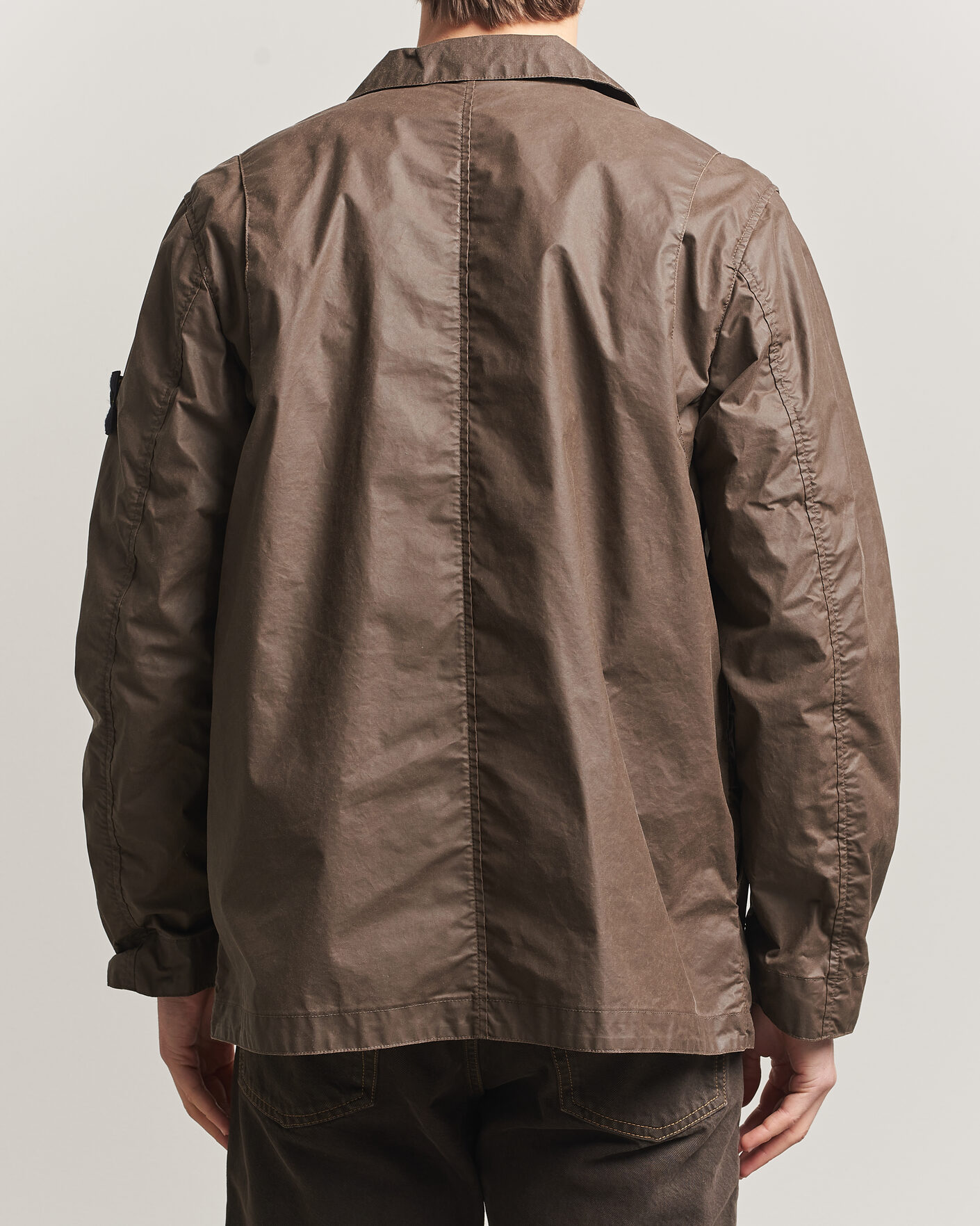 Herr | Jackor | Stone Island | Waxed Pigment Cotton Tela Field Jacket Umber