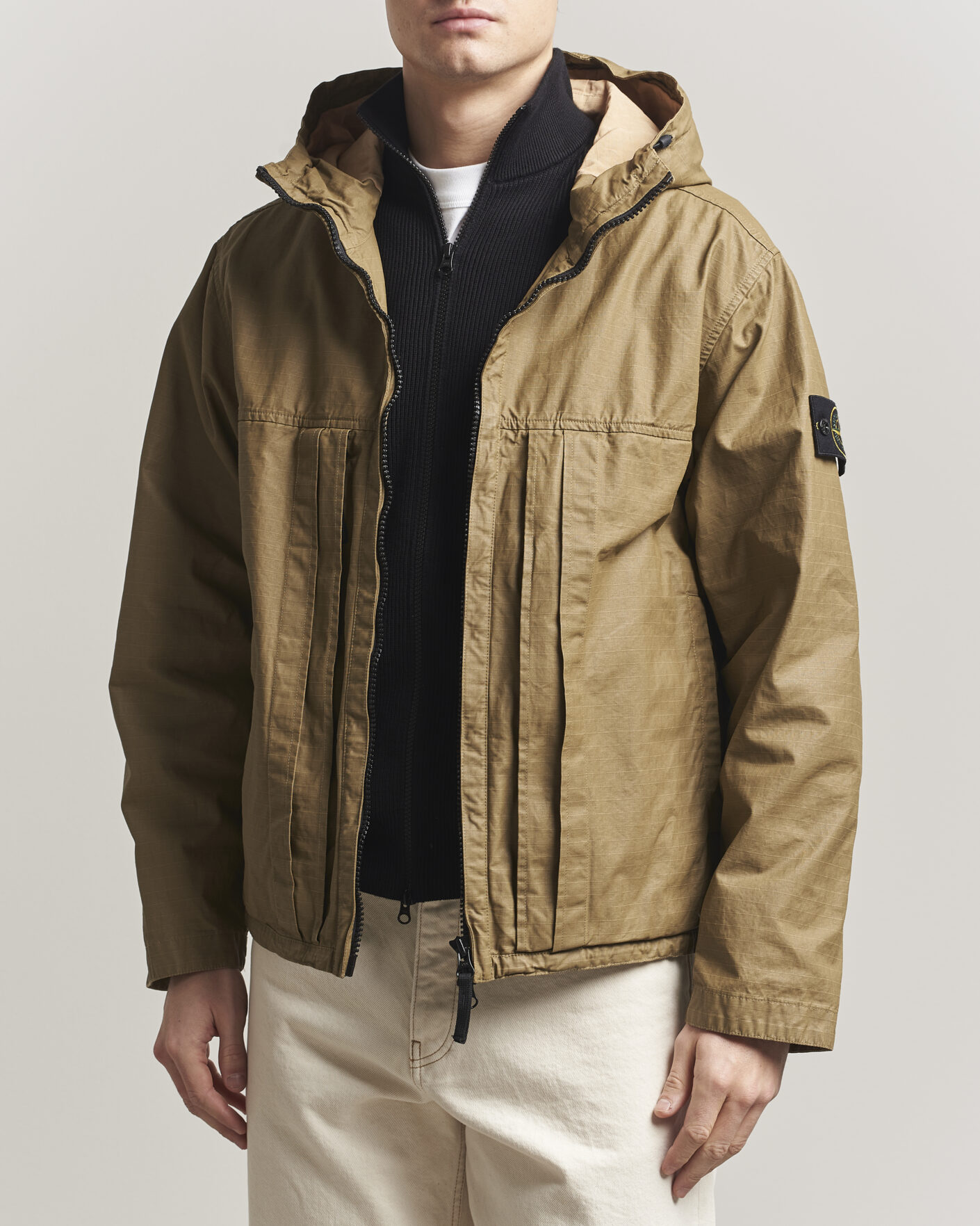 Herr | Jackor | Stone Island | Double Coated Cotton Ripstop Jacket Military Green