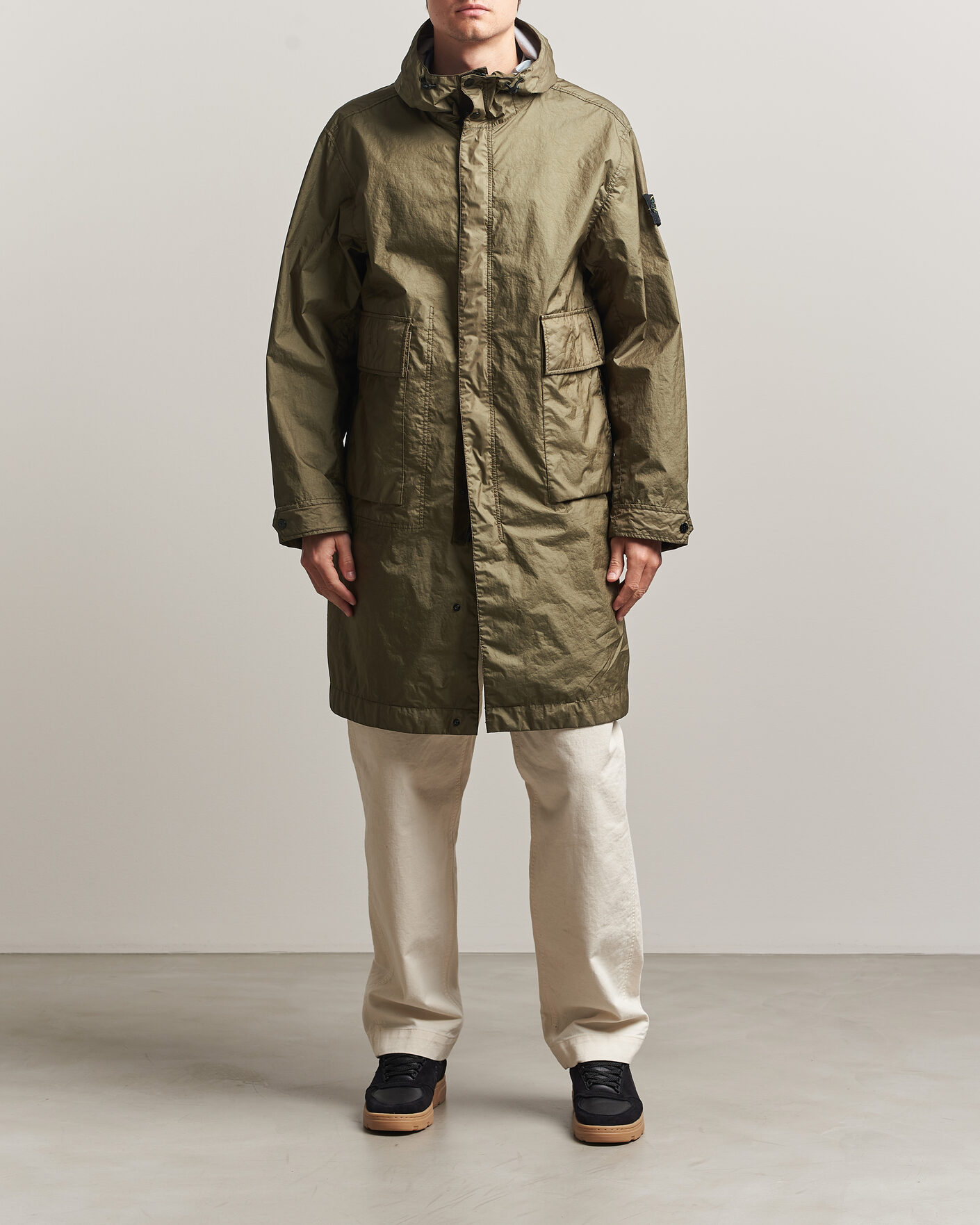 Herr | Jackor | Stone Island | Membrana 3L Hooded Parka Military Green