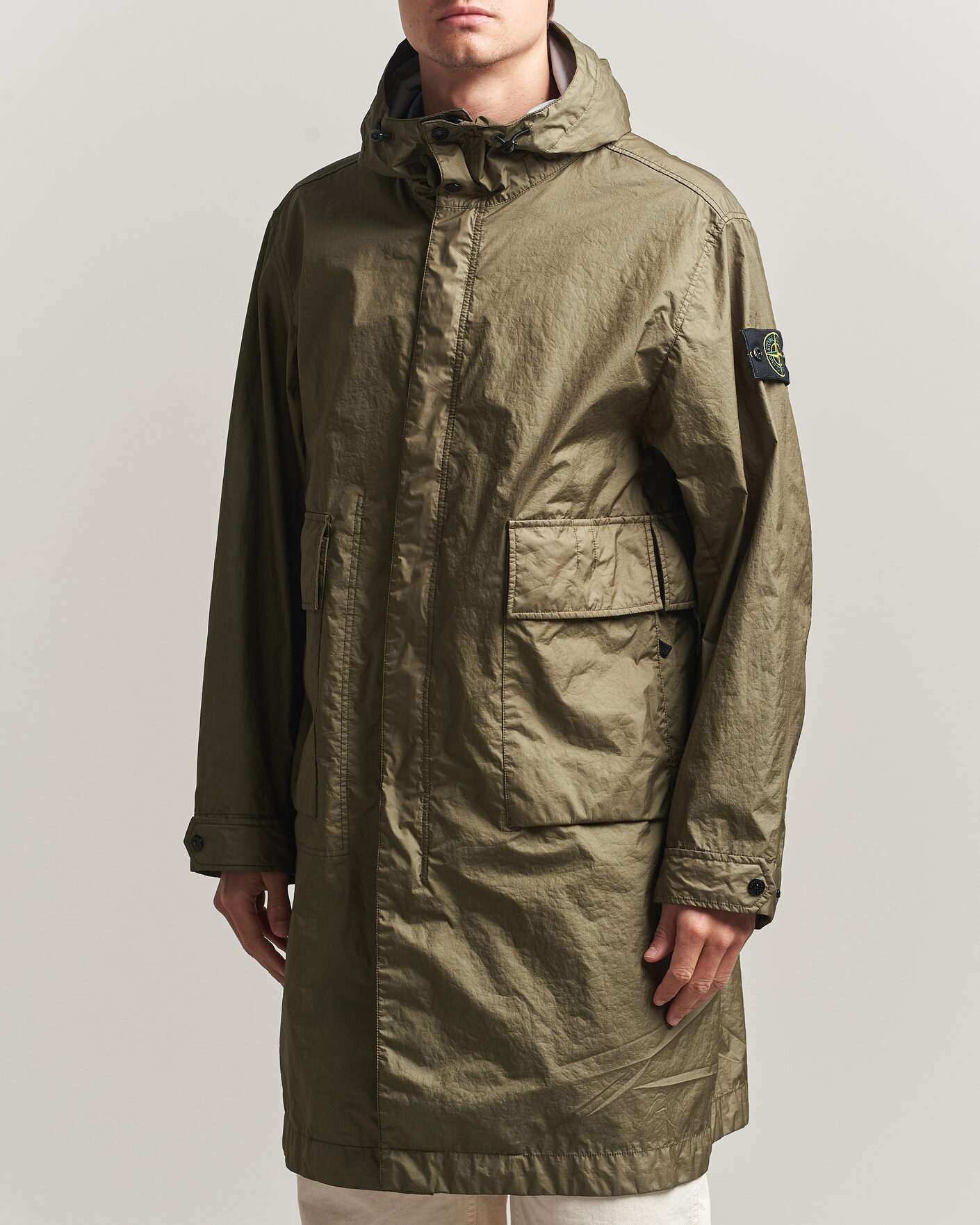 Herr | Jackor | Stone Island | Membrana 3L Hooded Parka Military Green