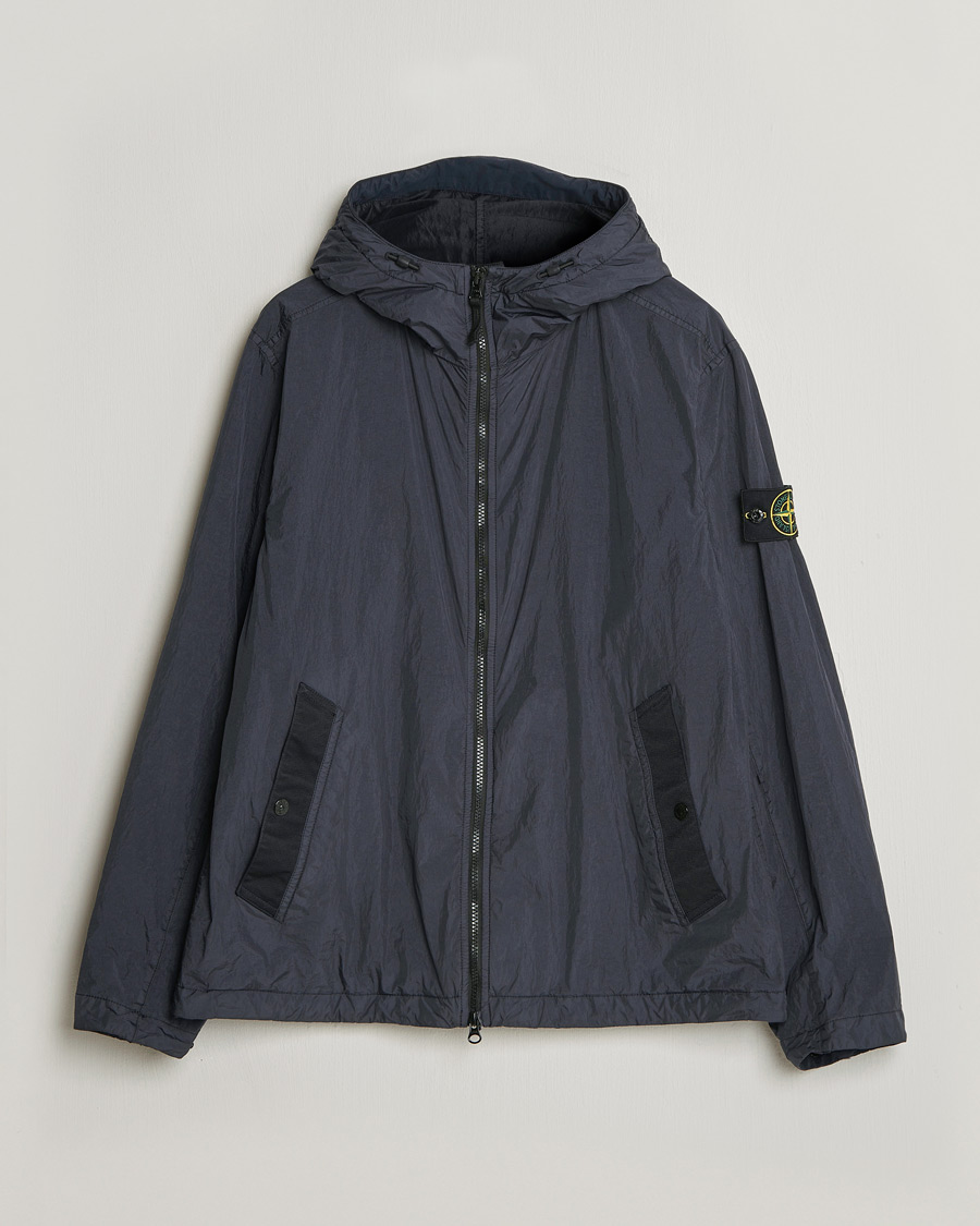 Herr | Jackor | Stone Island | Crinkle Reps Padded Hood Jacket Navy