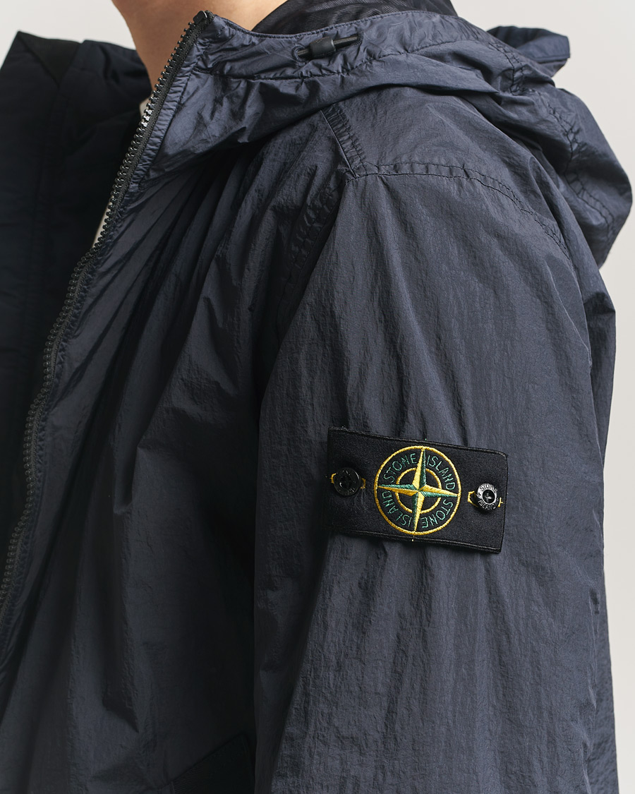 Herr | Jackor | Stone Island | Crinkle Reps Padded Hood Jacket Navy